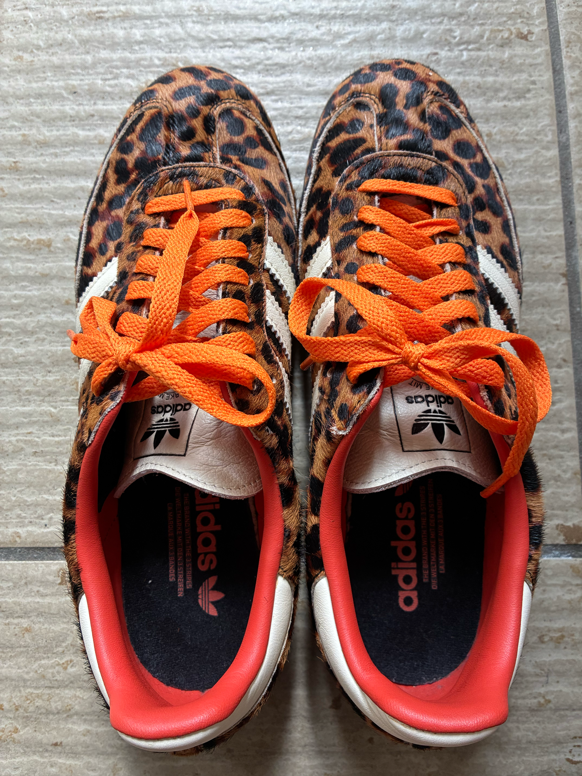 adidas Women's Samba OG "Leopard/Preloved Red"