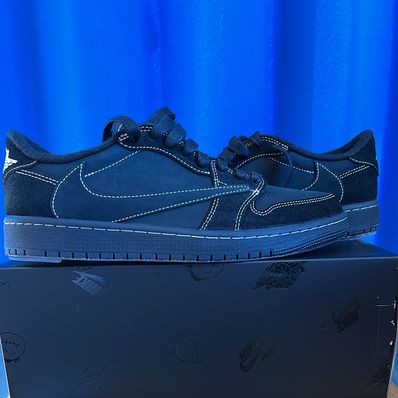 Travis Scott × Nike Air Jordan 1 Low OG SP "Black Phantom"