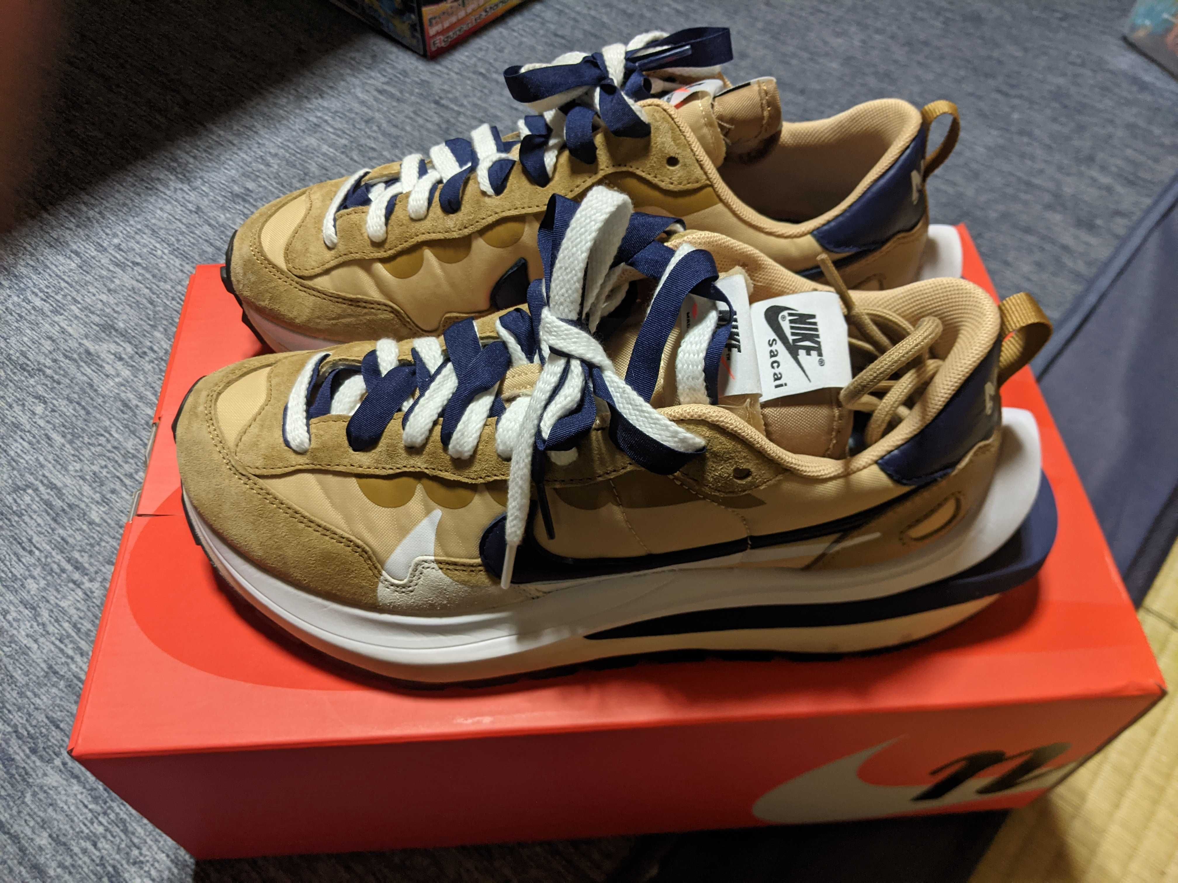 Sacai × Nike Vapor Waffle "Sesame And Blue Void"