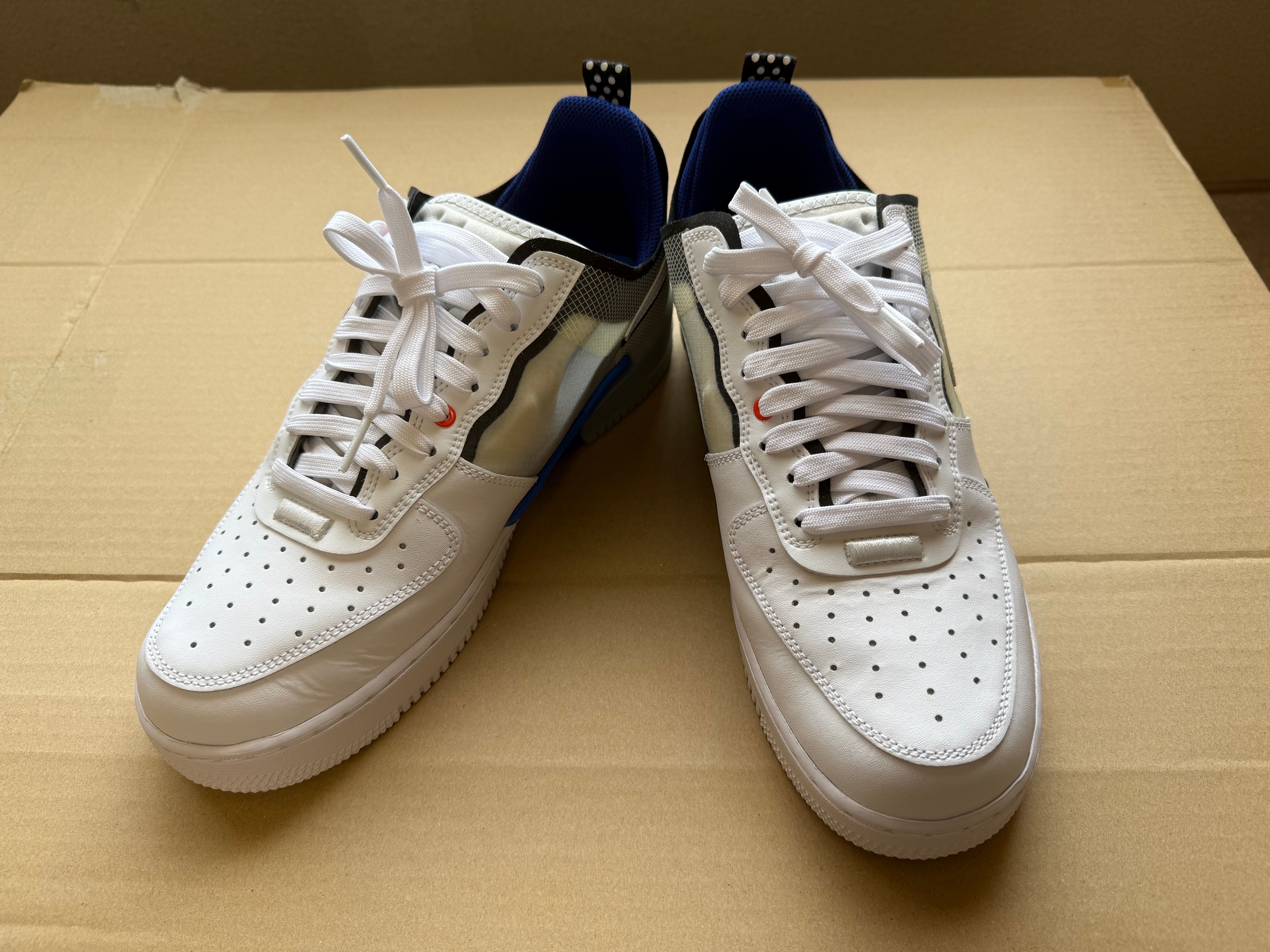 Nike Air Force 1 Low React "White/White Light Photo Blue"