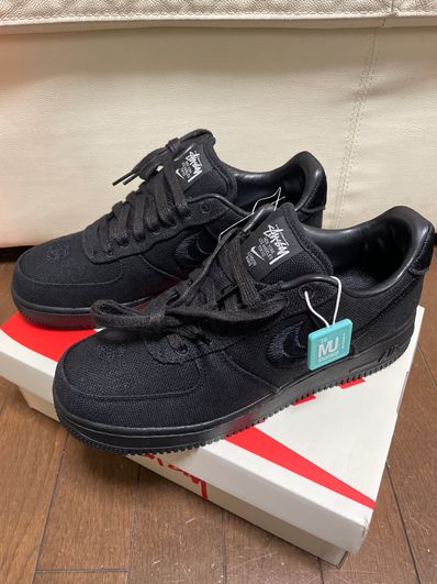 Stussy × Nike Air Force 1 Low "Triple Black"