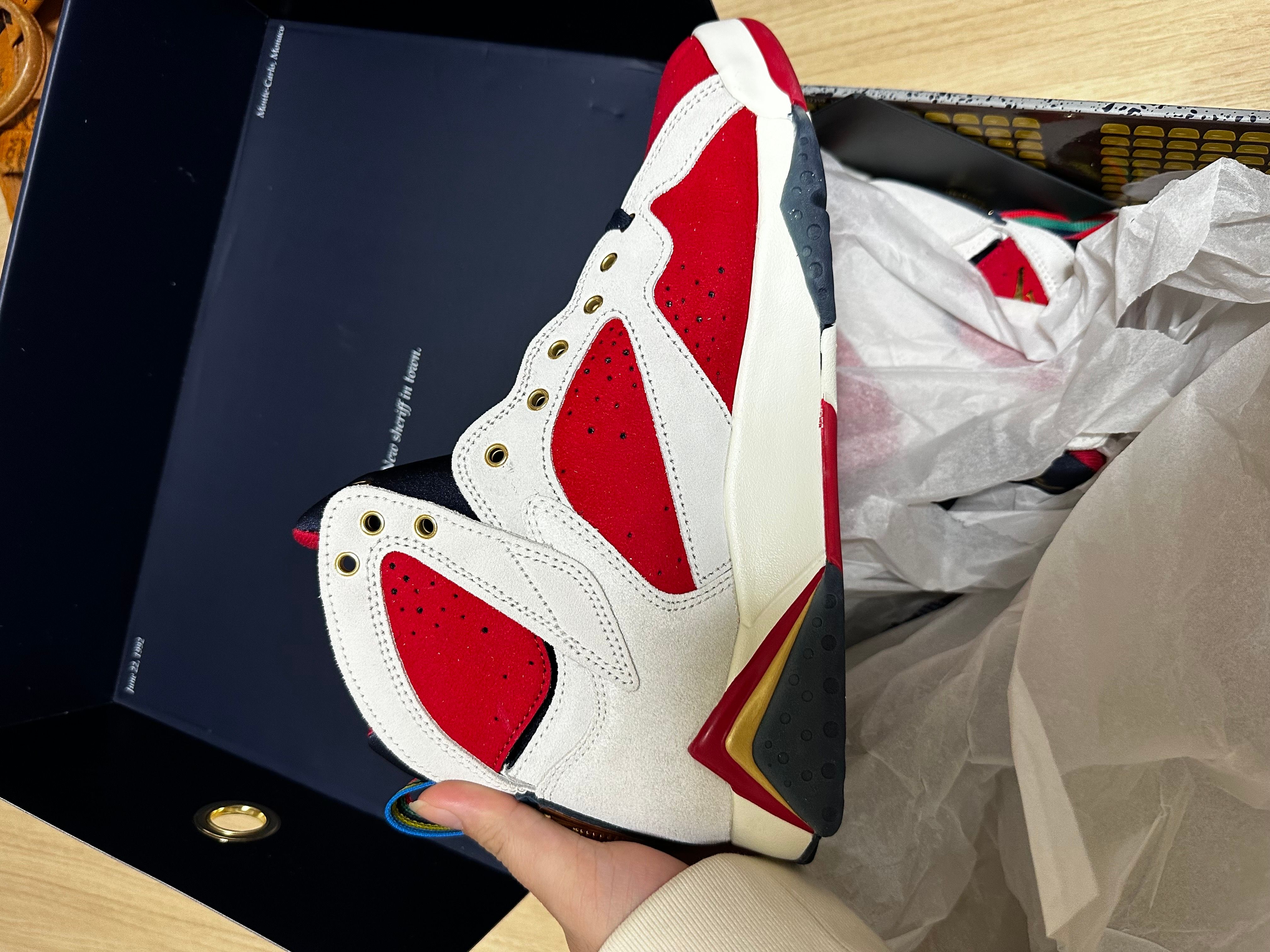 Trophy Room × Nike Air Jordan 7 "True Red and Obsidian"