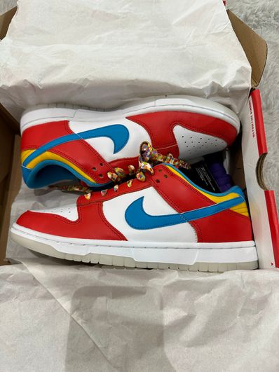 FRUiTY PEBBLESTM × Nike Dunk Low QS "Habanero Red/Dark Sulfur/Laser Blue"