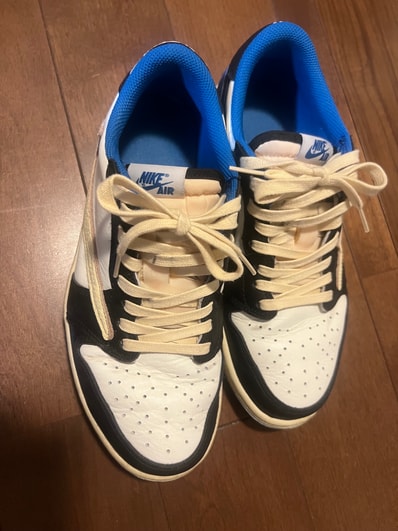 Travis Scott × fragment design × Nike Air Jordan 1 Low OG SP "Military Blue"