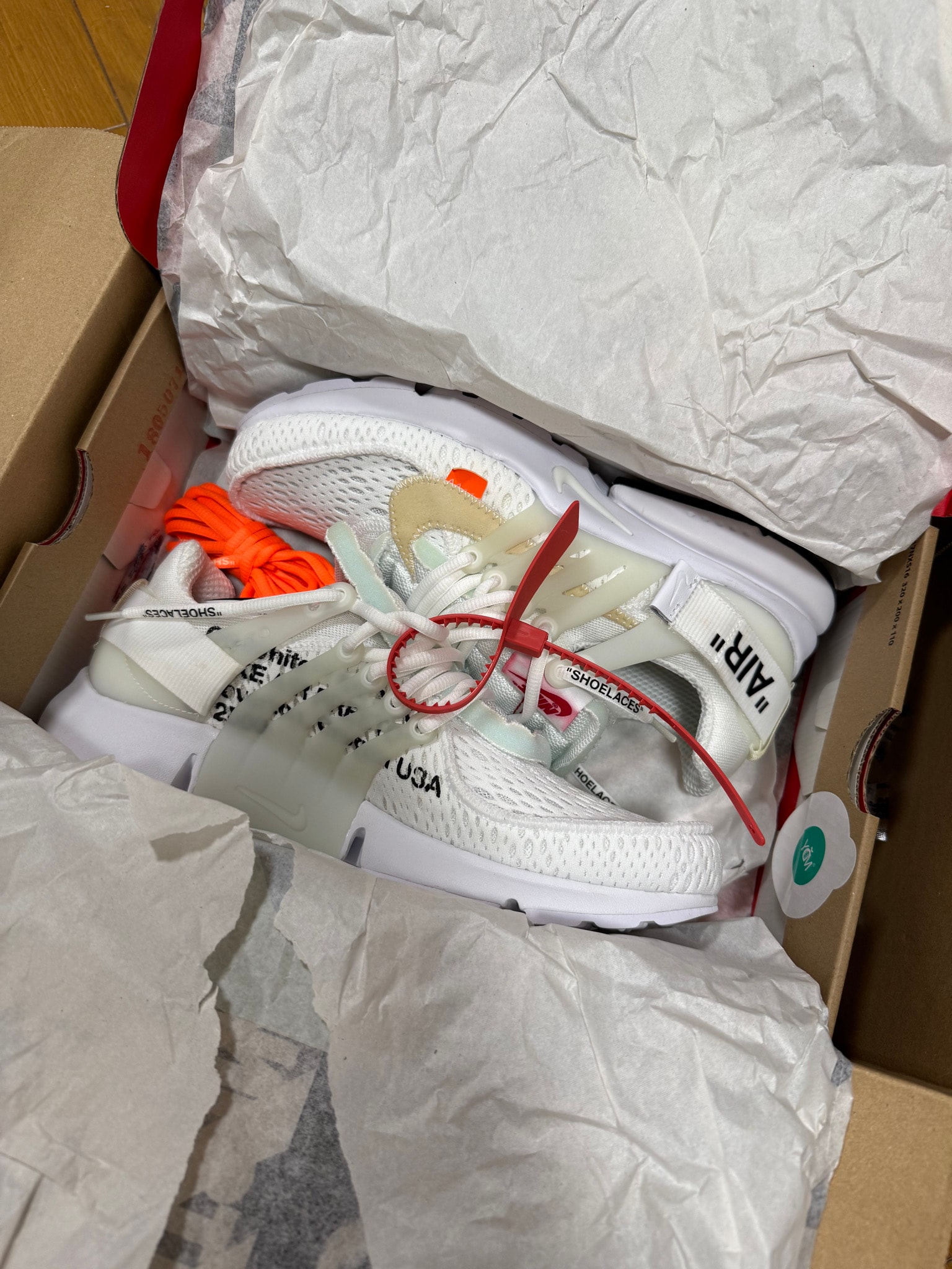 Off-White × Nike Air Presto "White/Black/Cone"