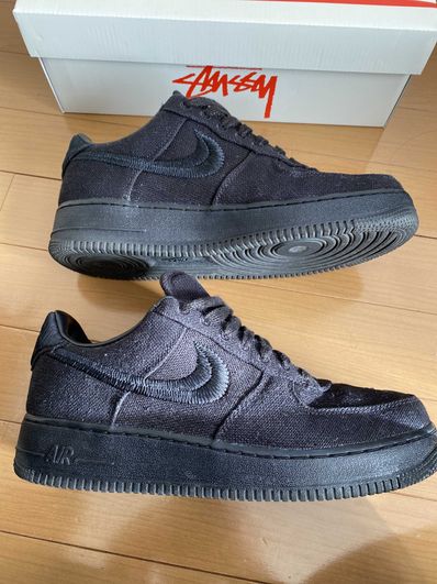 Stussy × Nike Air Force 1 Low "Triple Black"