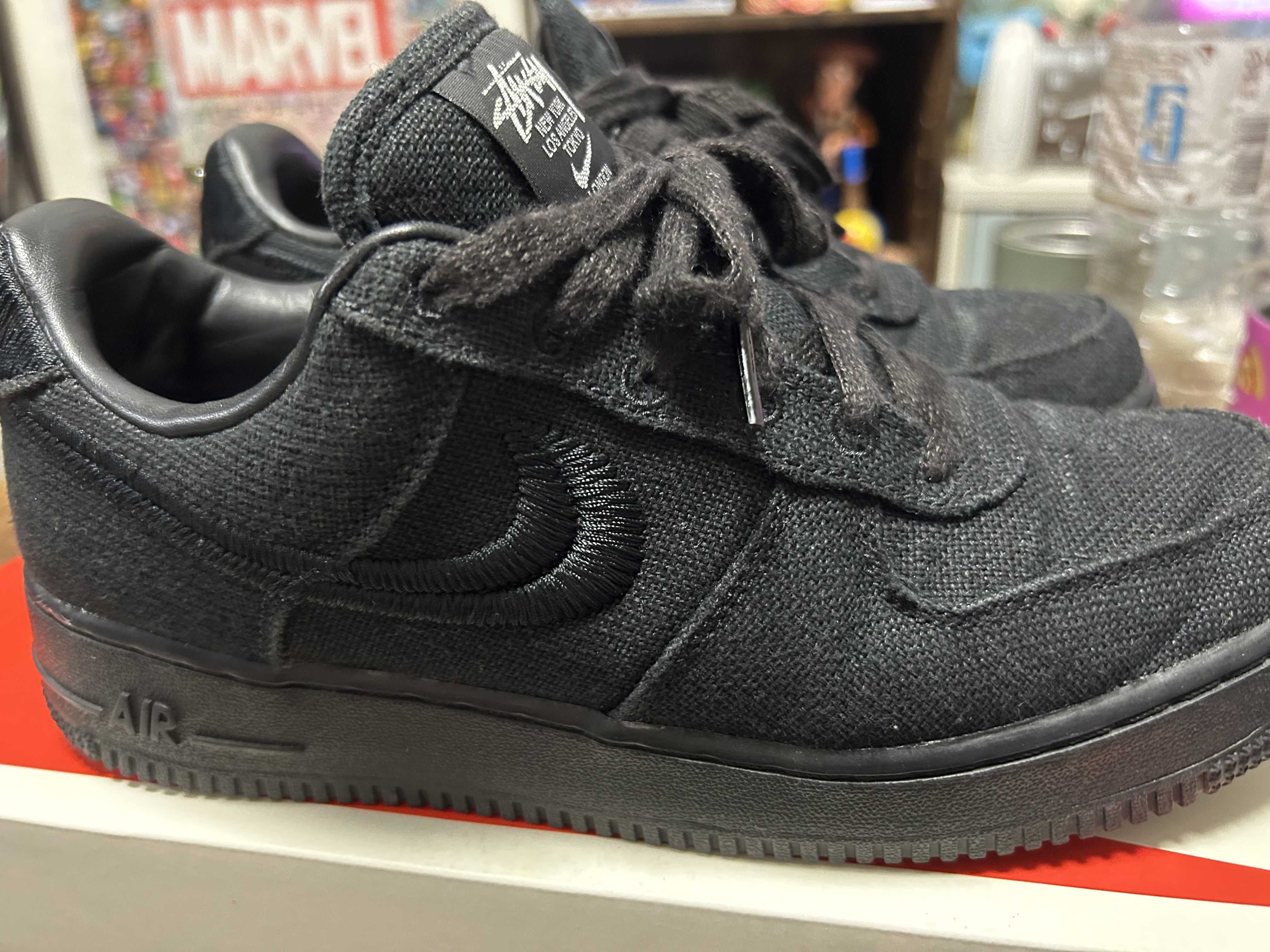 Stussy × Nike Air Force 1 Low "Triple Black"