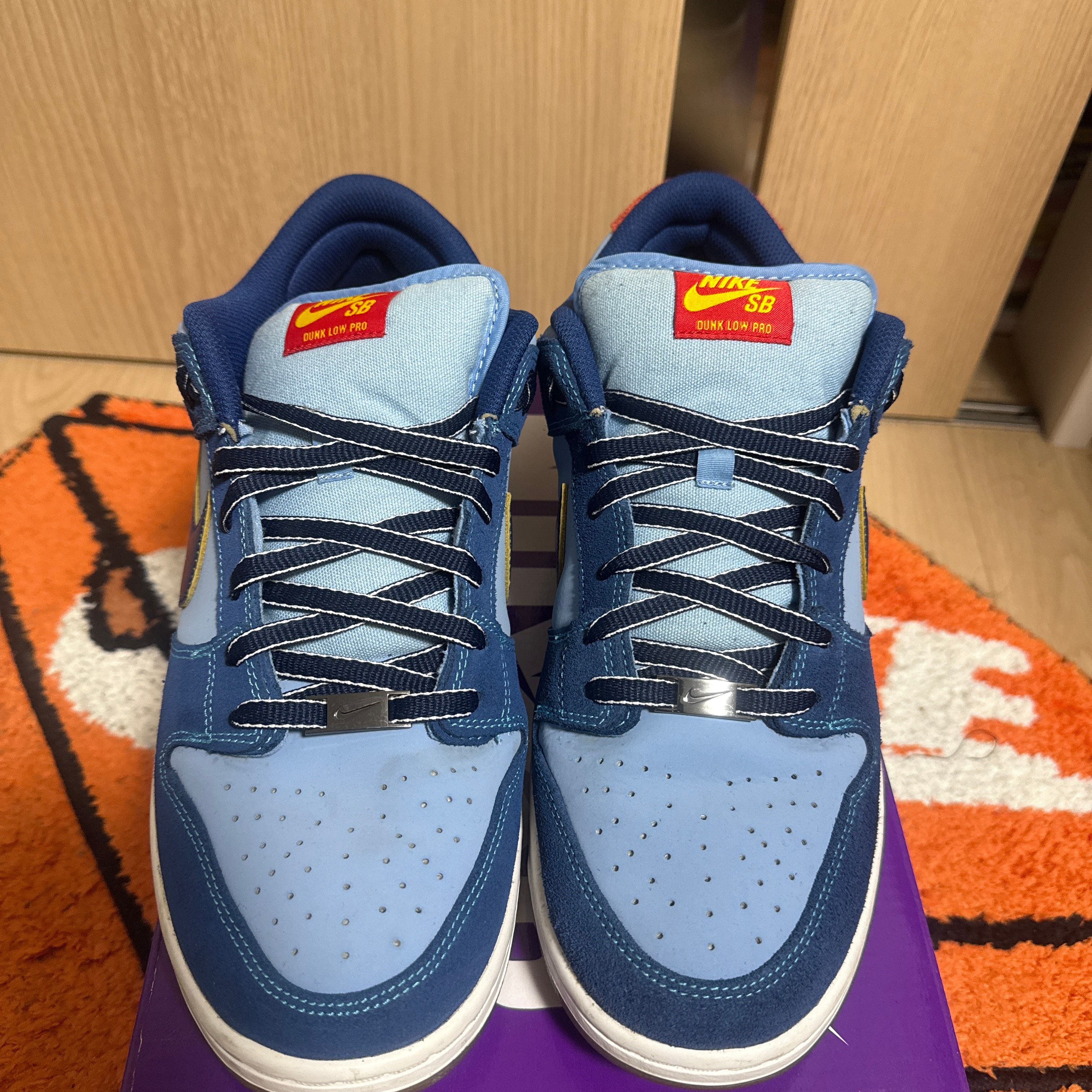 Why So Sad? × Nike SB Dunk Low "Coastal Blue/Speed Yellow-University Red"