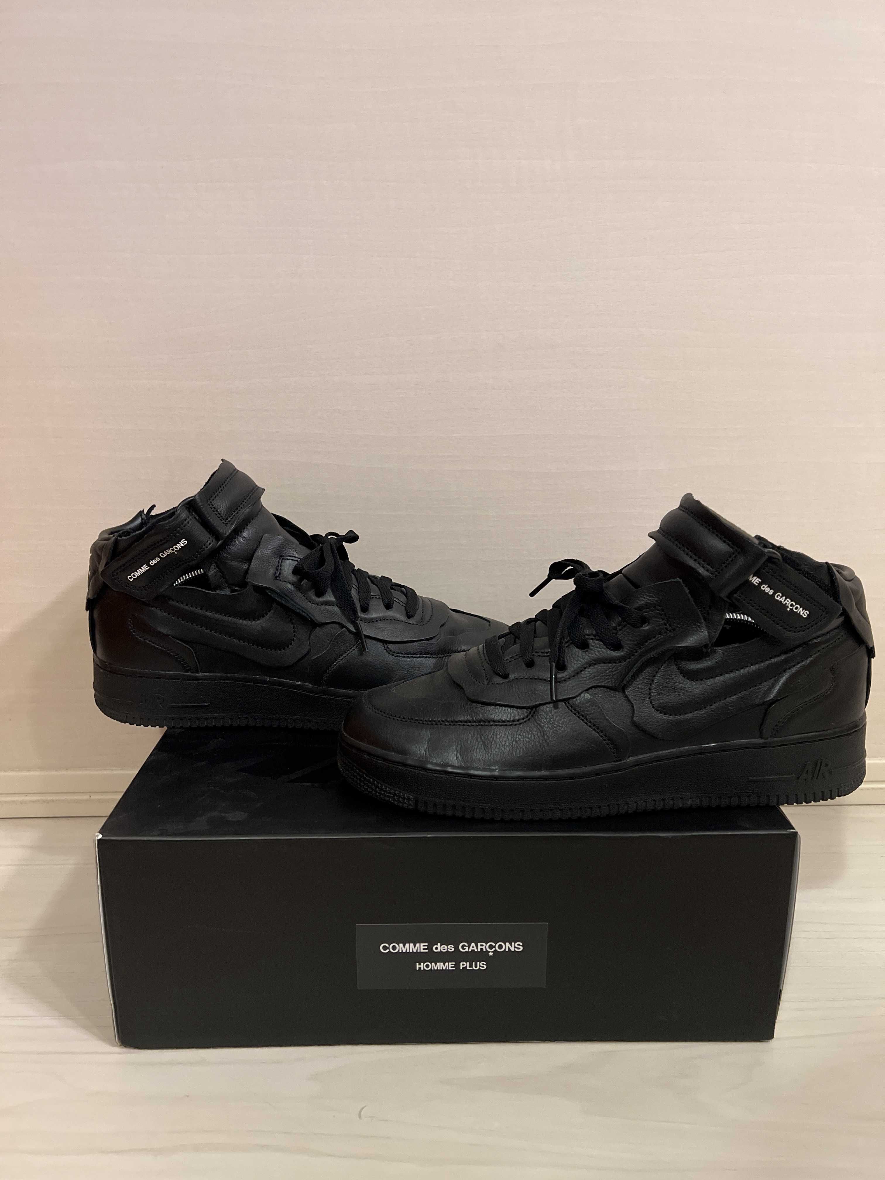 COMME des GARCONS × NIKE AIR FORCE 1 MID "BLACK"