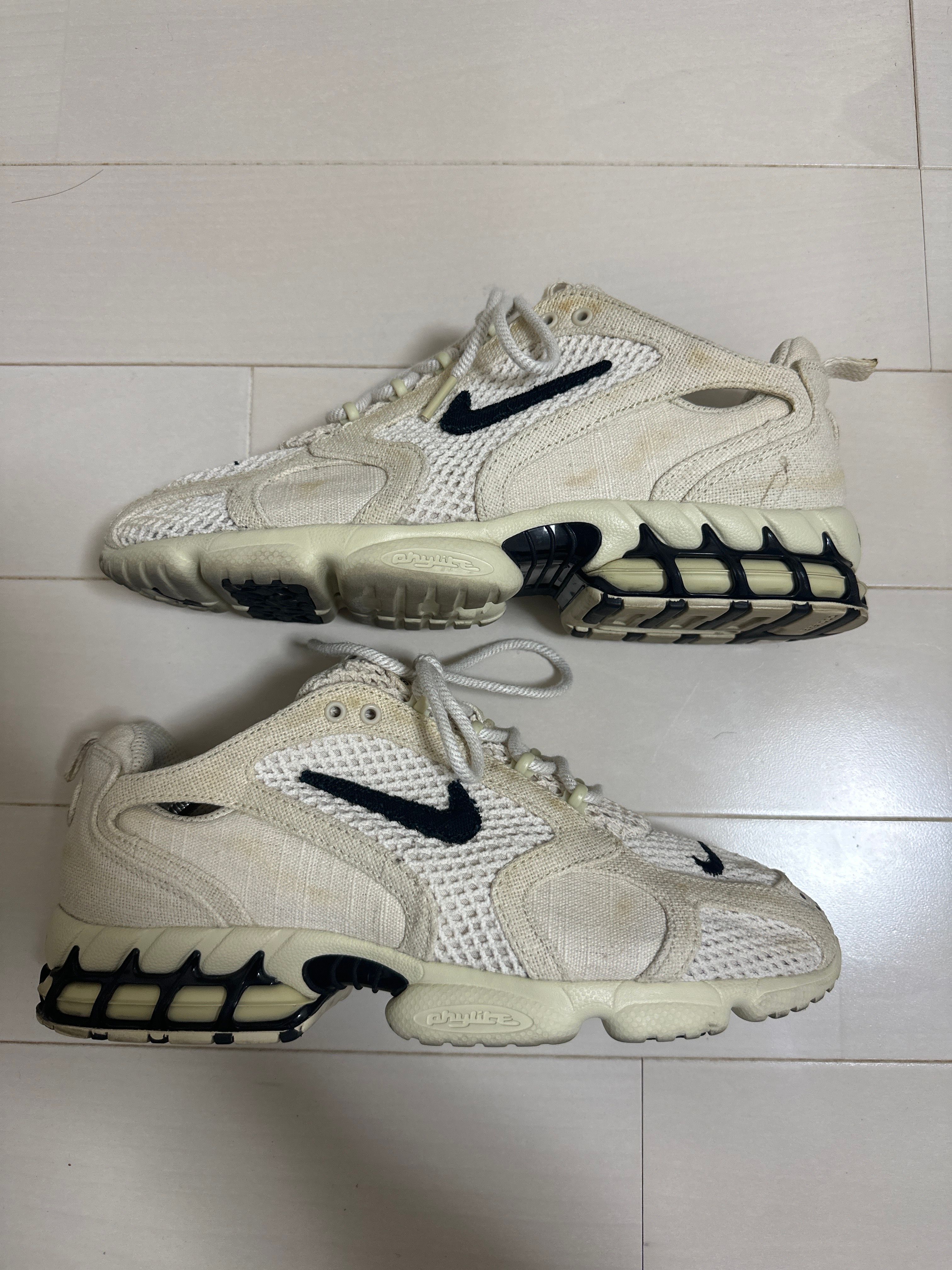Stussy × Nike Air Zoom Spiridon CG 2 "Fossil/Black"