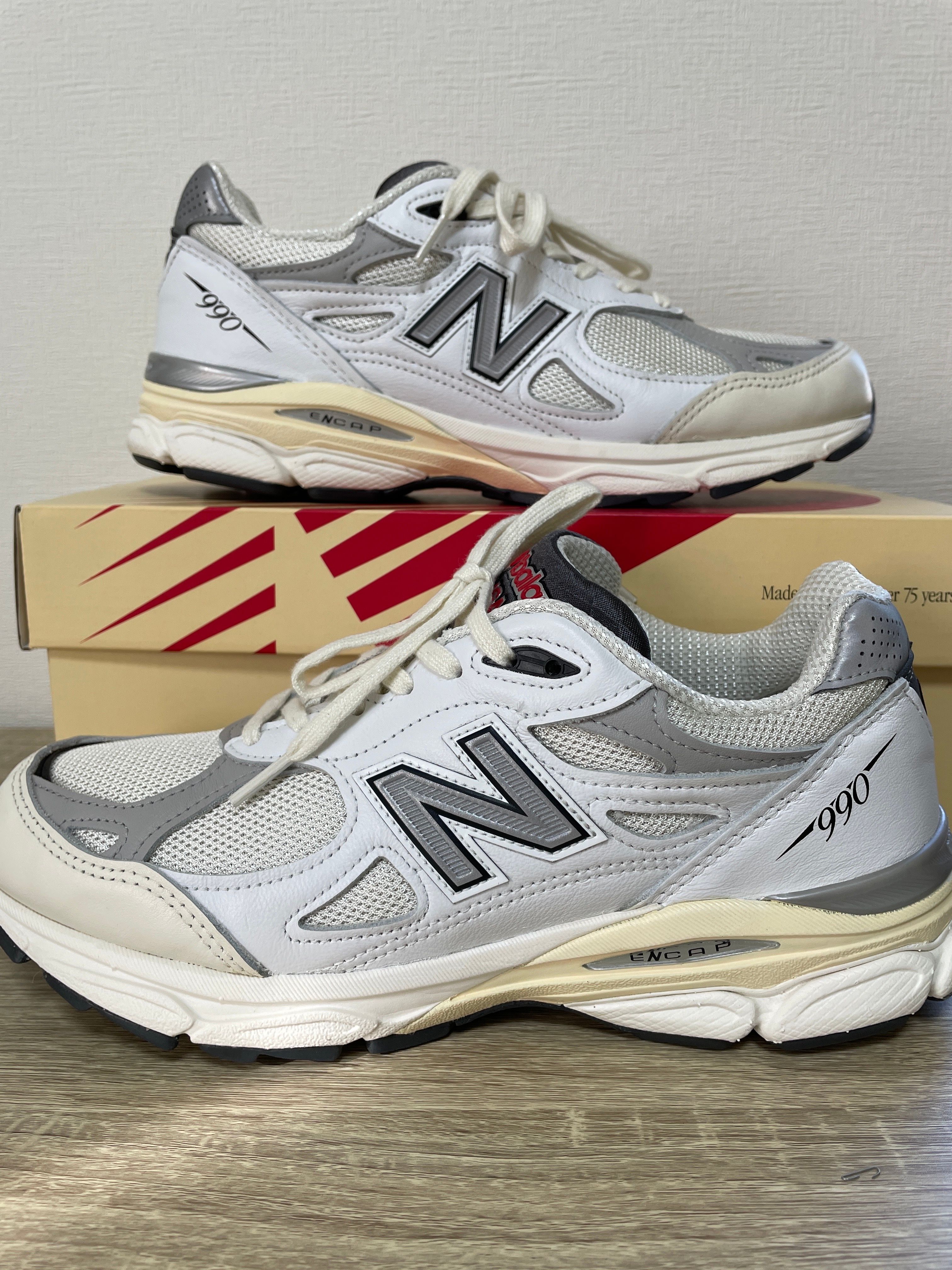 New Balance 990V3 "Sea Salt/Rain Cloud"
