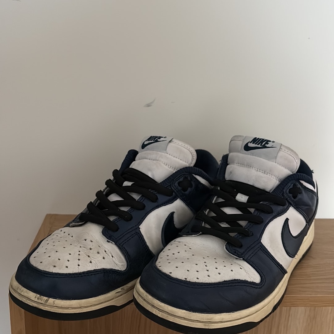 Nike Women's Dunk Low PRM "Midnight Navy and White"