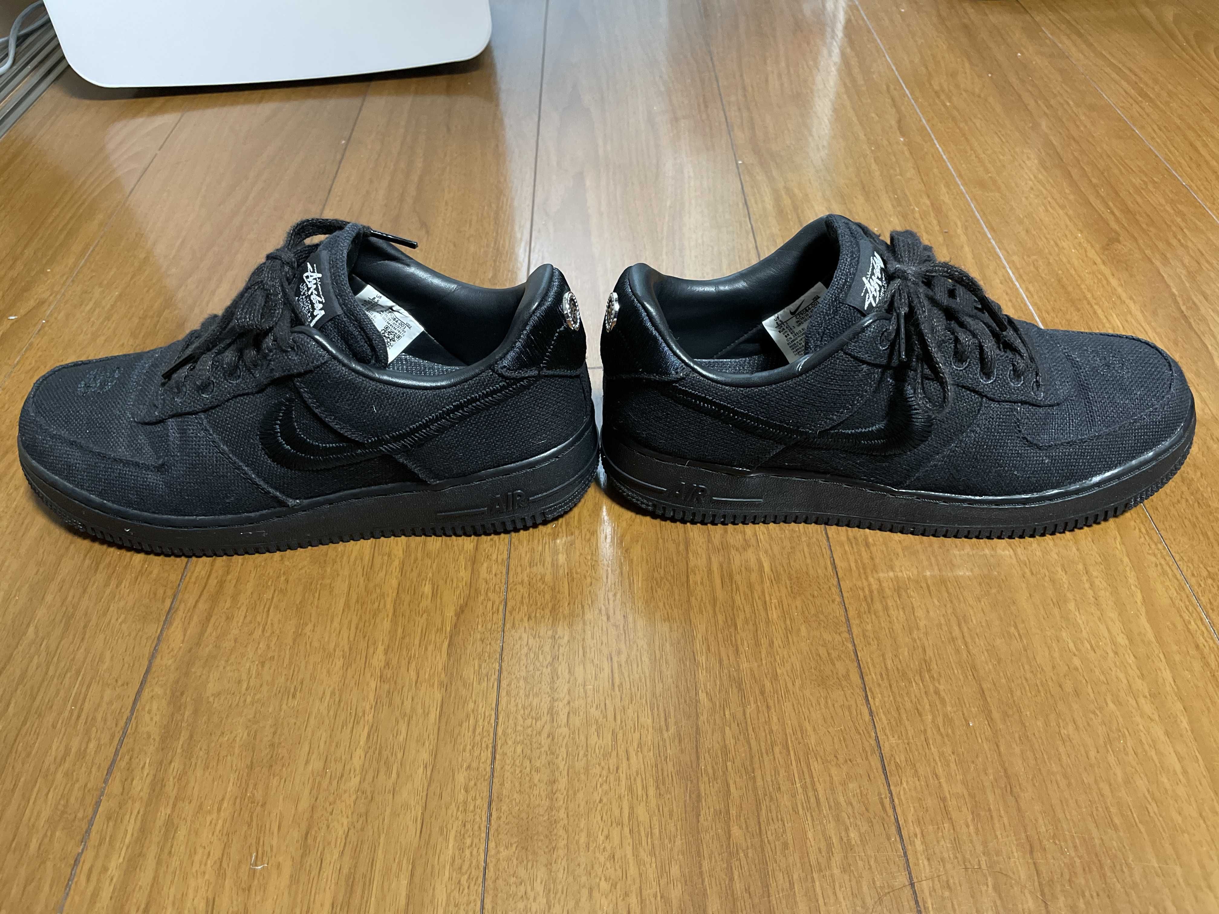 Stussy × Nike Air Force 1 Low "Triple Black"
