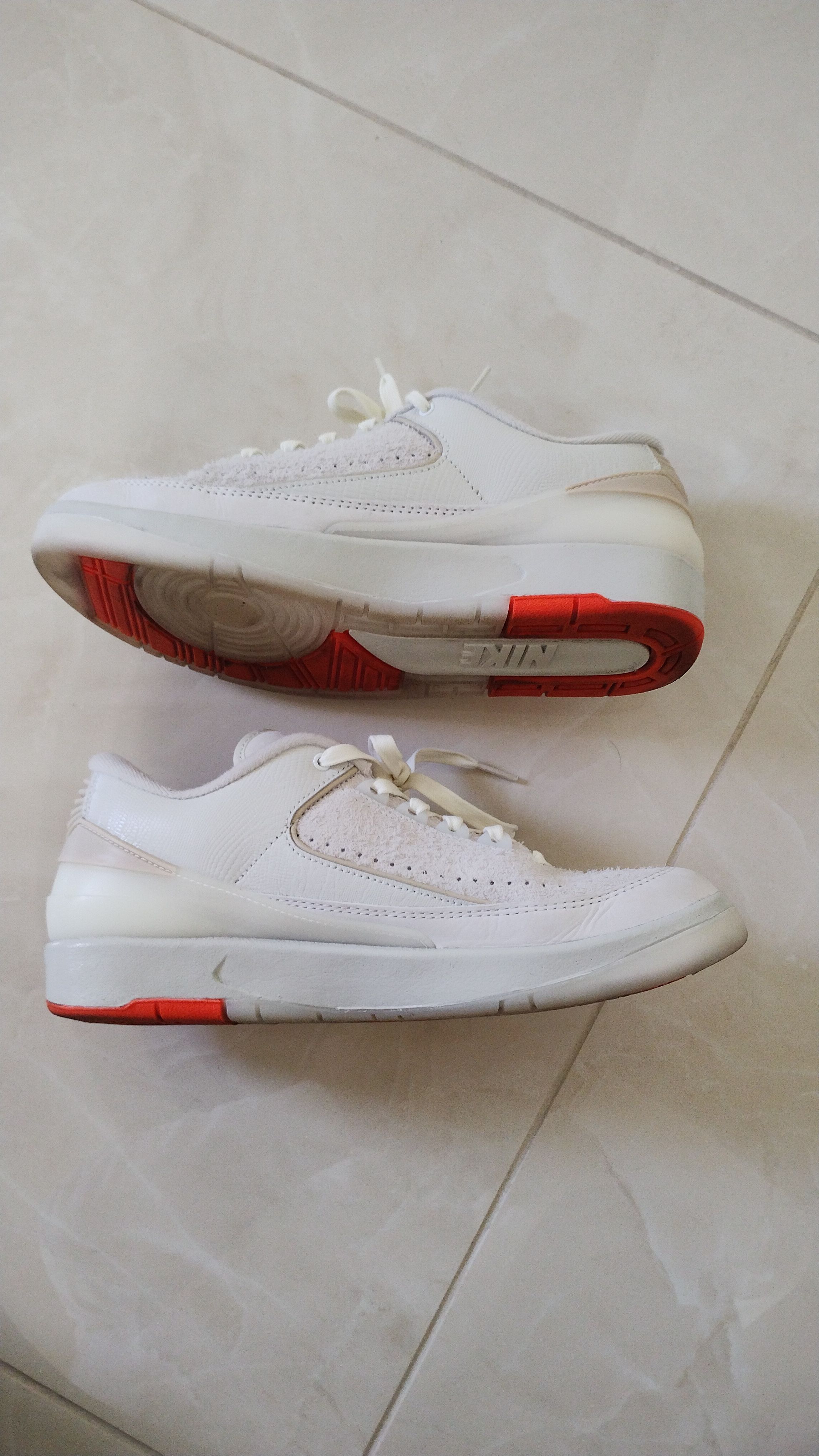 Shelflife × Nike Air Jordan 2 Low "Sail/Light Bone and Mandarin"