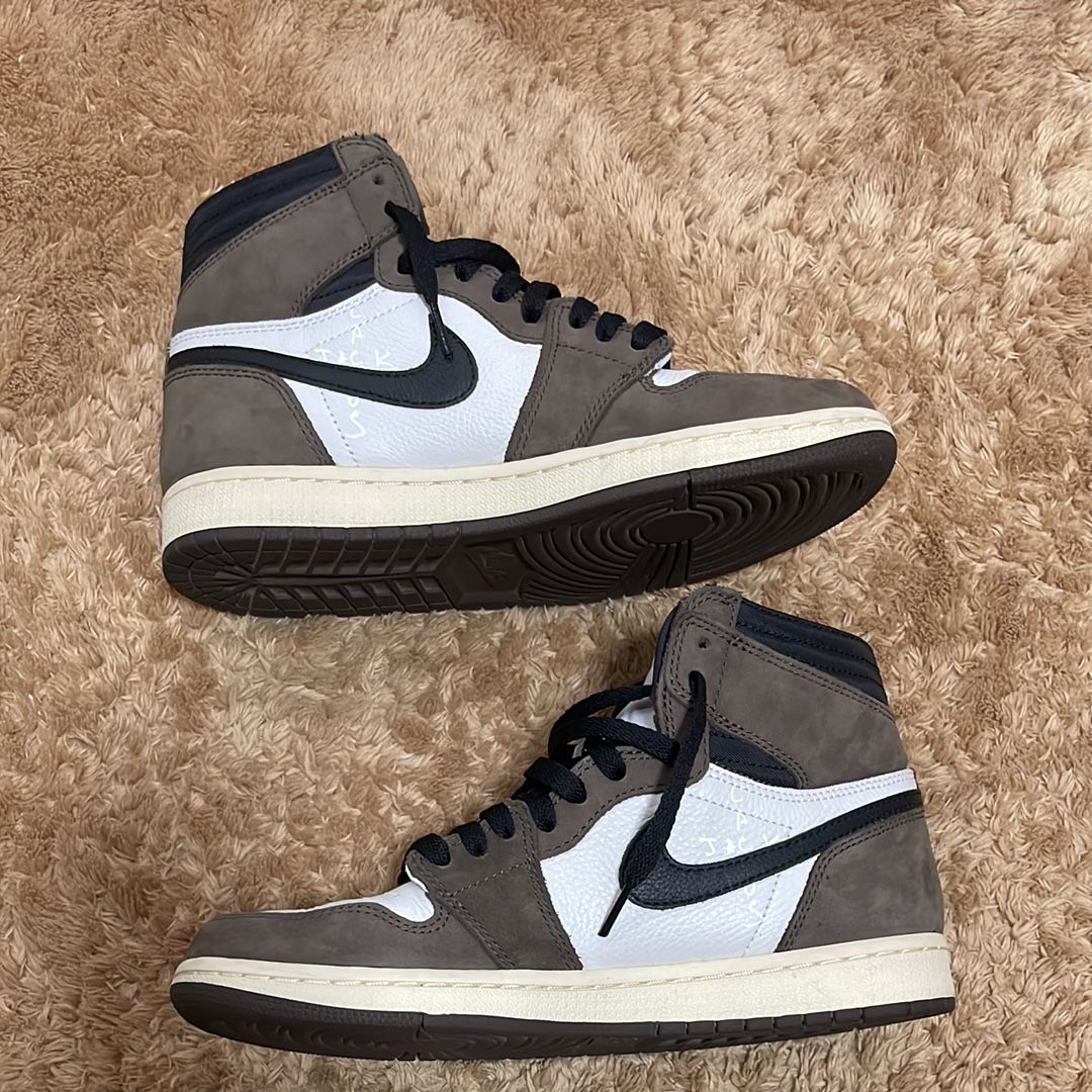 Travis Scott × Nike Air Jordan 1 Retro High OG TS SP "Sail/Dark Mocha"