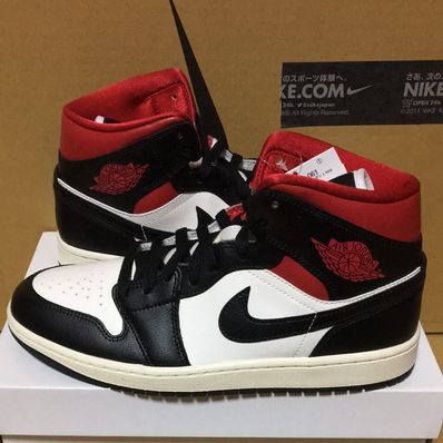 Nike Women's Air Jordan 1 Mid "Black/Gym Red"