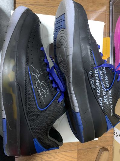 Off-White × Nike Air Jordan 2 Low "Black and Varsity Royal"