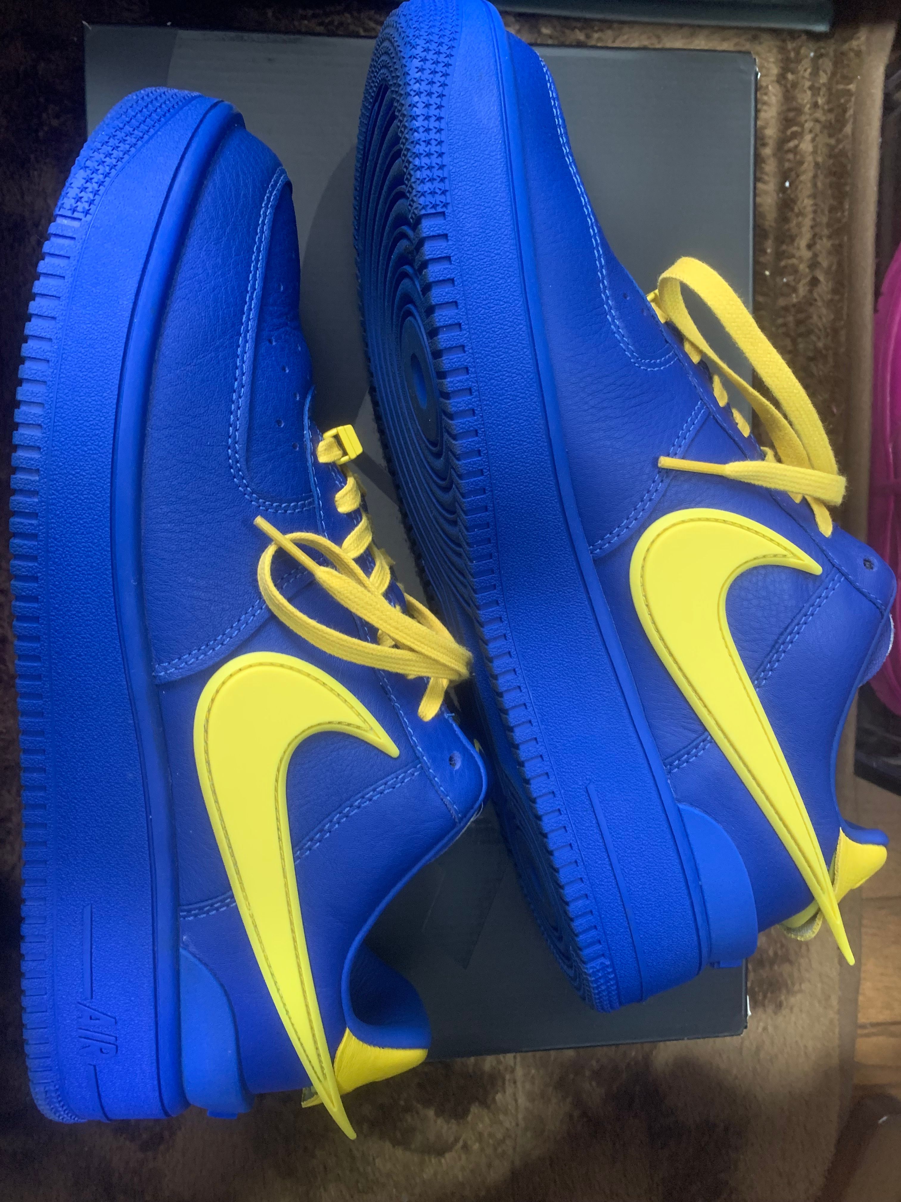 AMBUSH × Nike Air Force 1 Low "Game Royal and Vivid Sulfur"