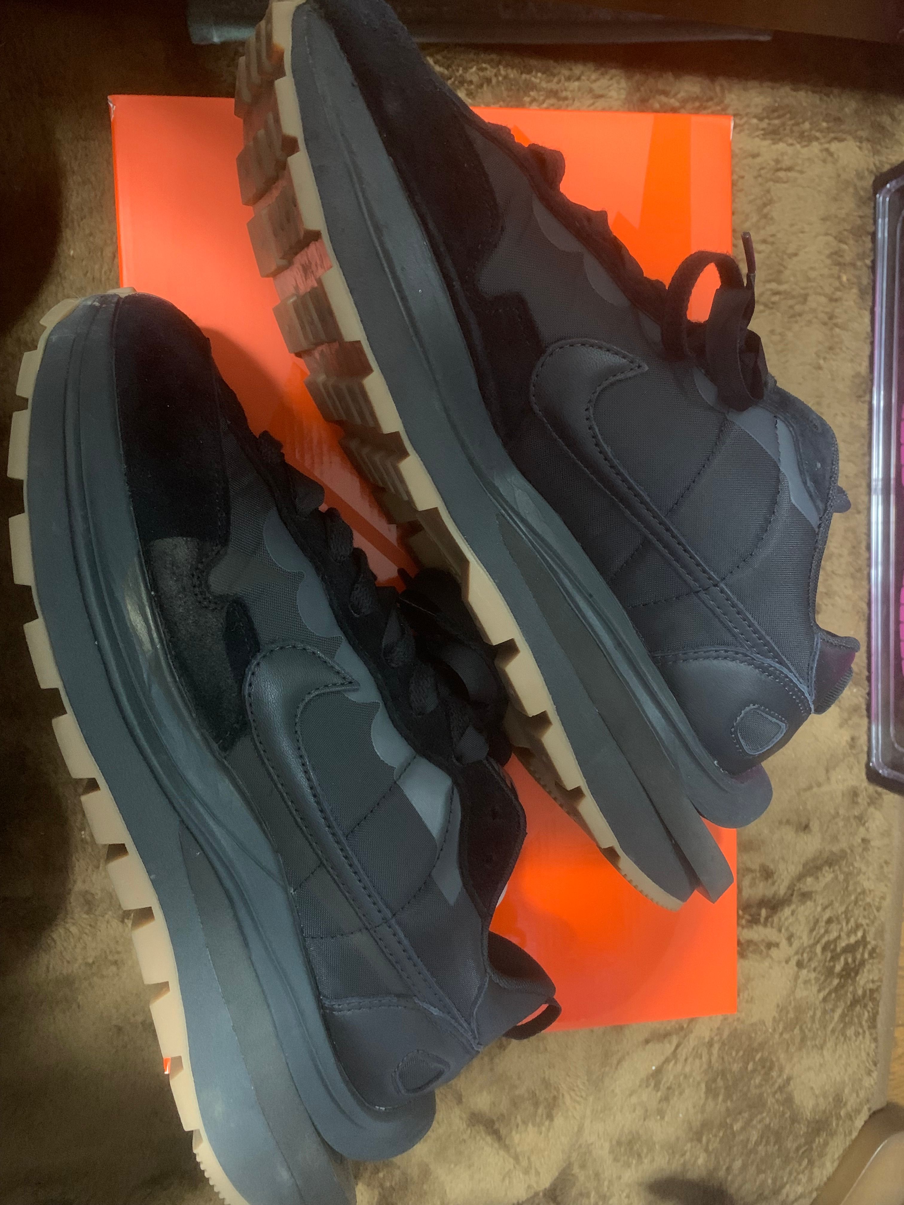 sacai × Nike VaporWaffle "Black Gum"