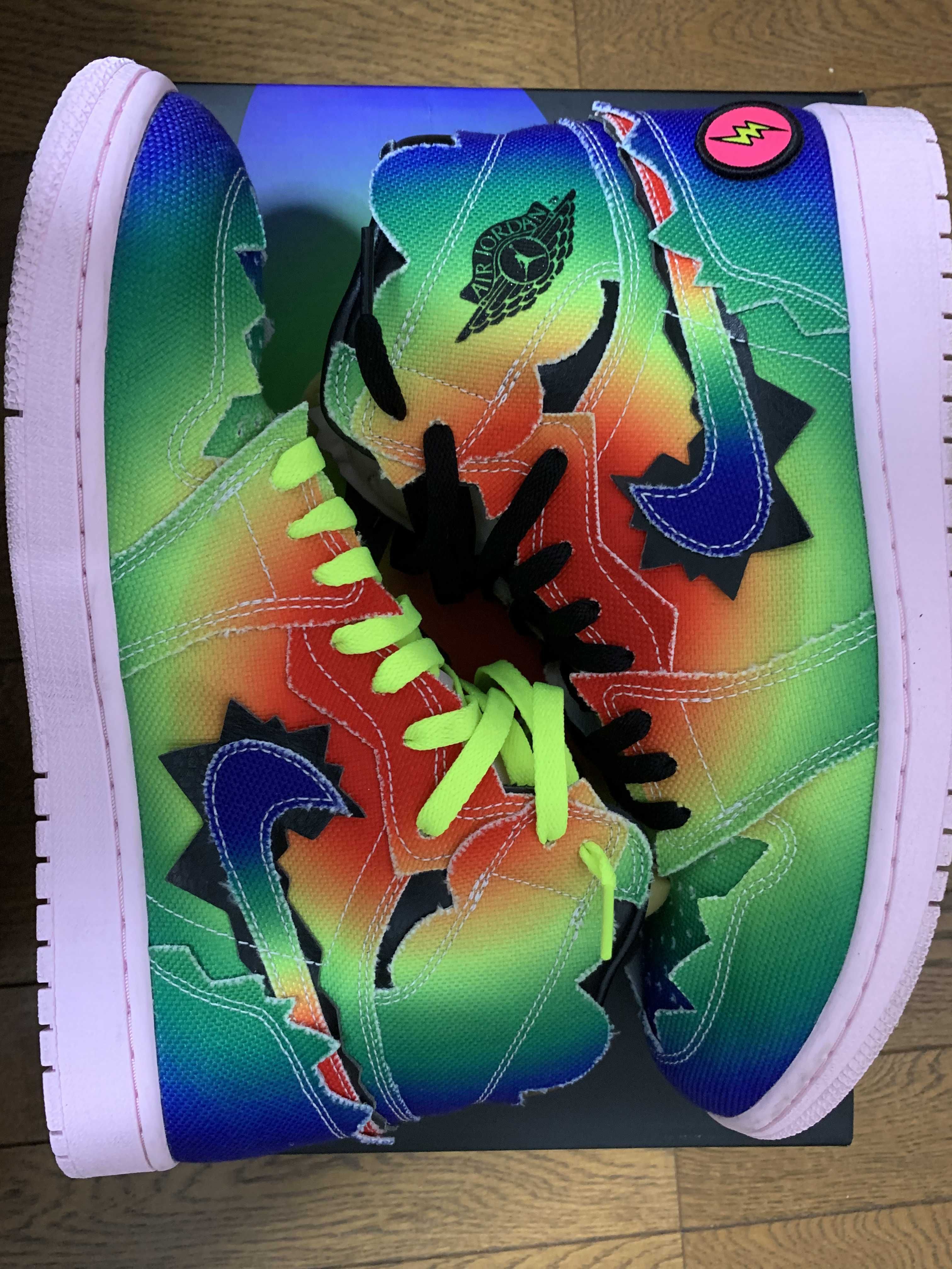 J Balvin × Nike Air Jordan 1 High OG "Rainbow"