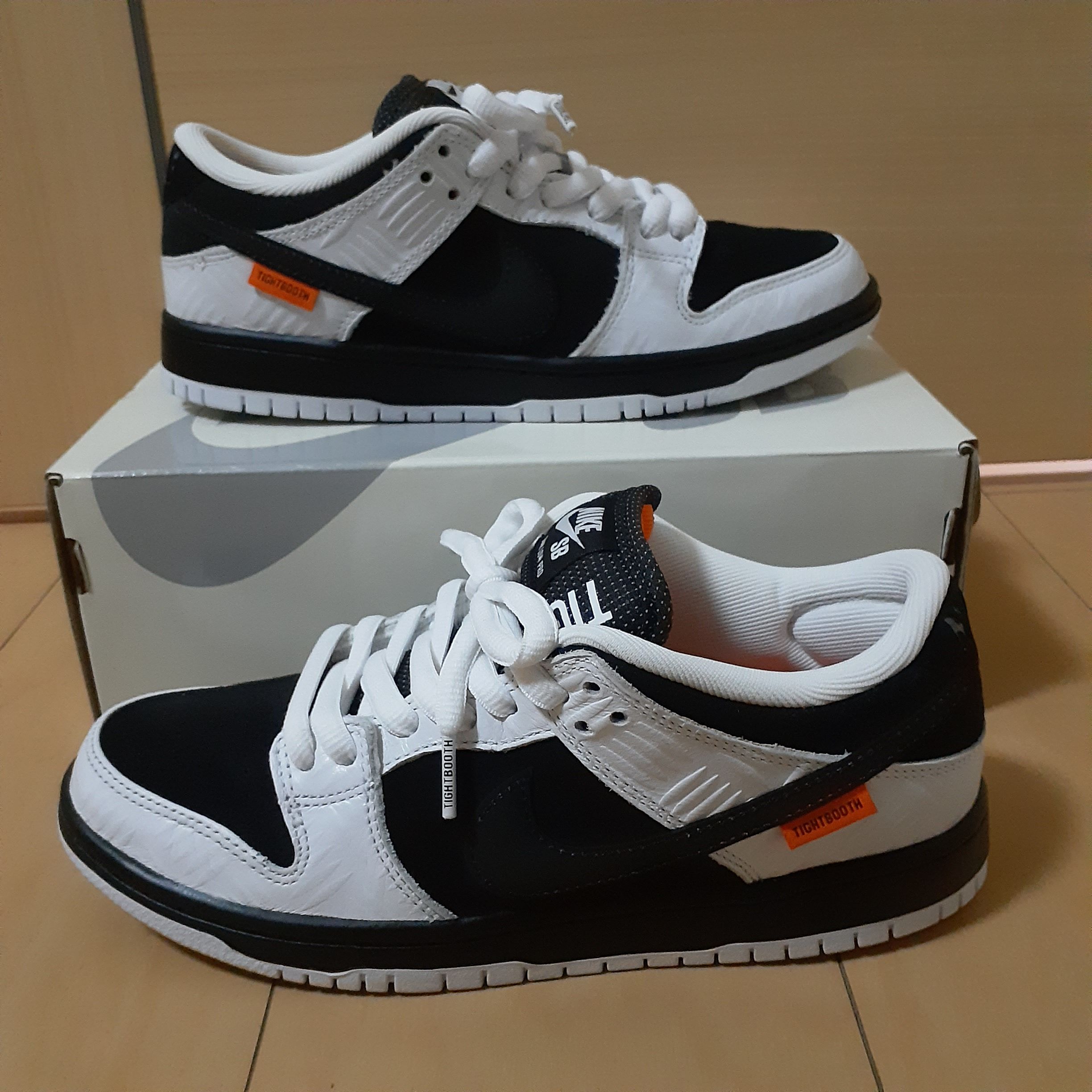 TIGHTBOOTH × Nike SB Dunk Low Pro QS "Black and White"