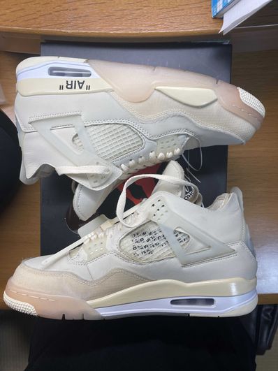 Off-White × Nike Women's Air Jordan 4 SP "Sail"