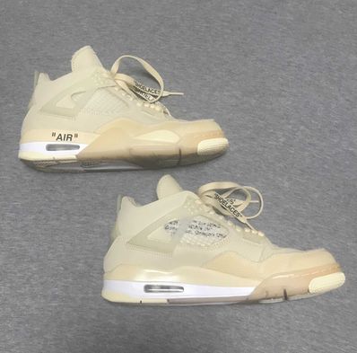 Off-White × Nike Women's Air Jordan 4 SP "Sail"