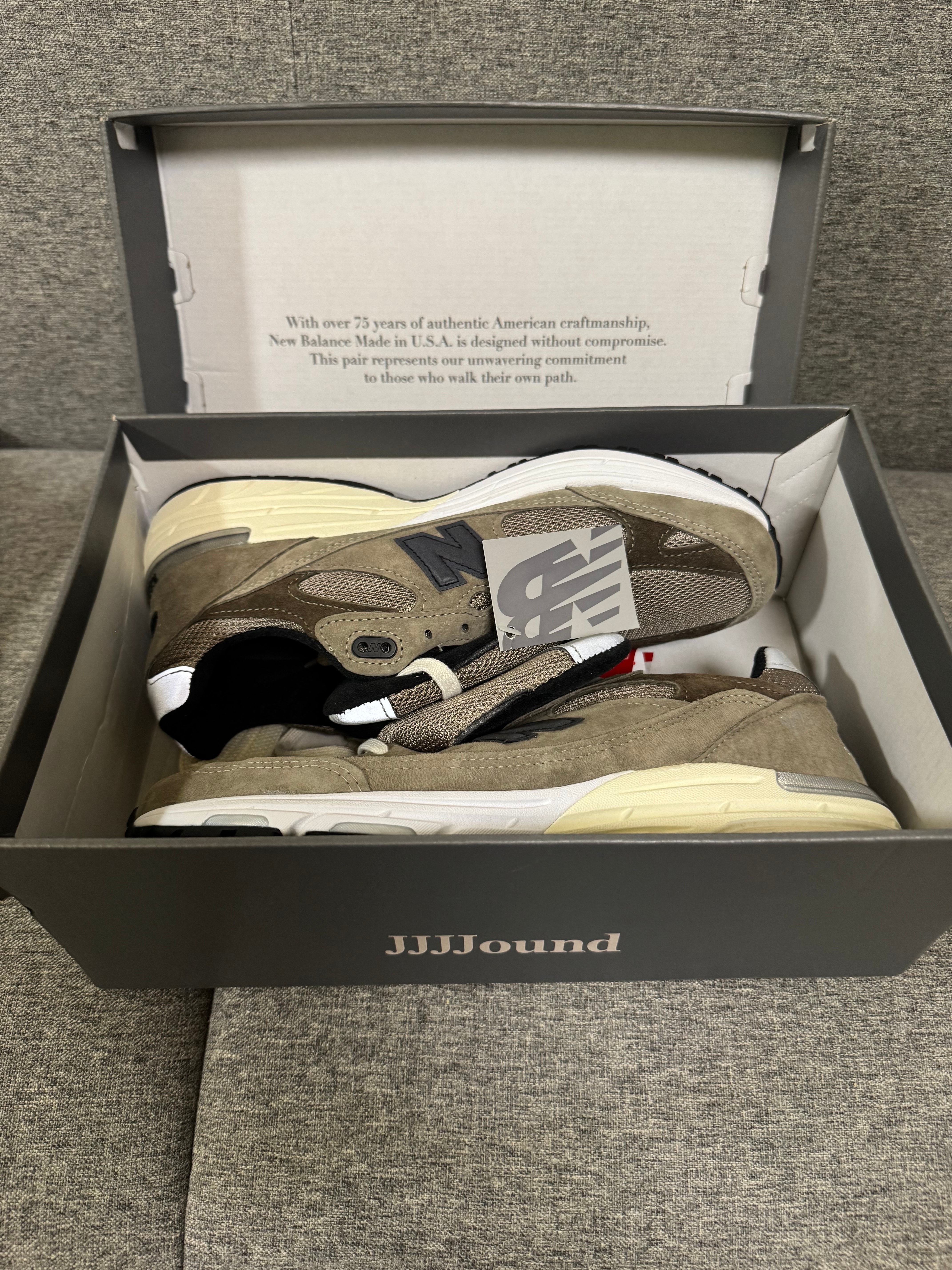 JJJJound × New Balance 993 "Mushroom/White"