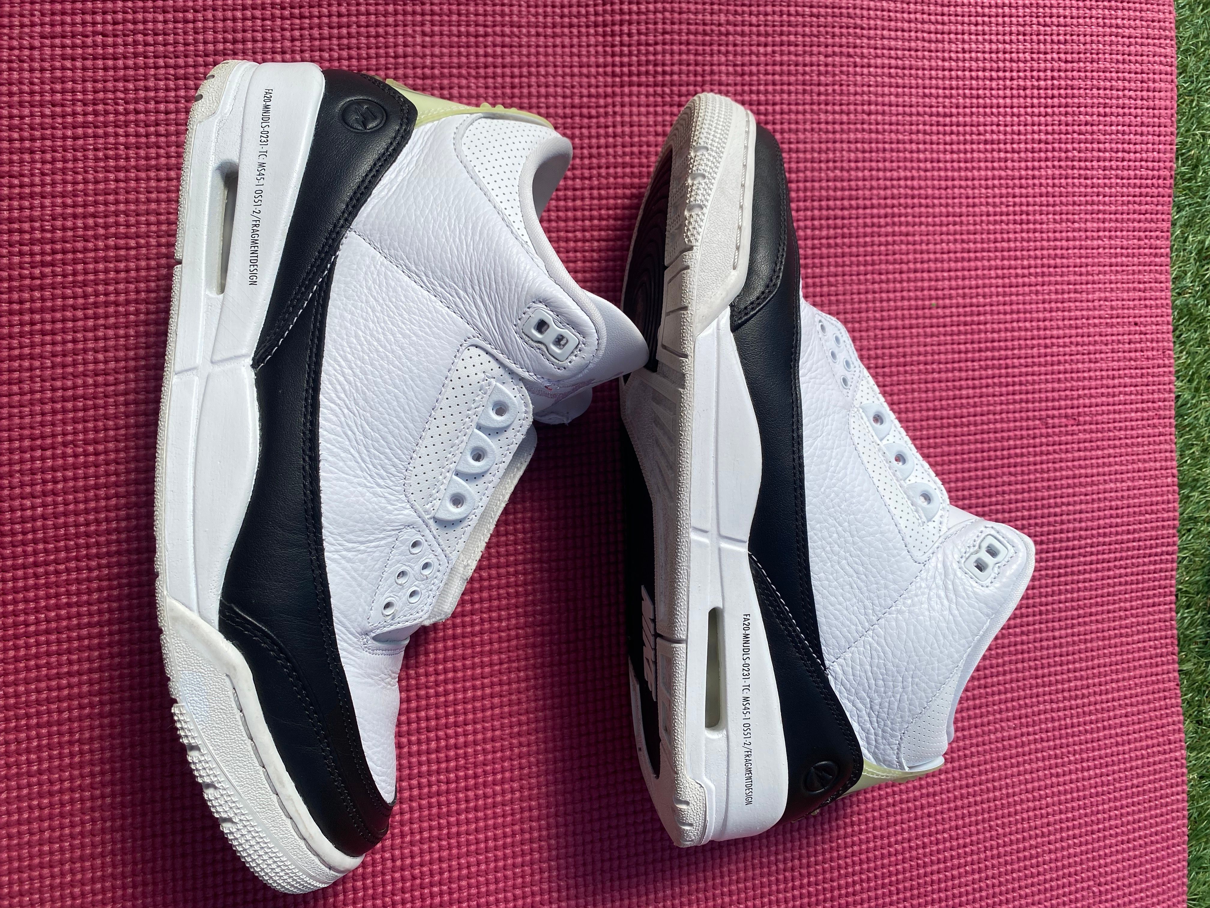 Fragment × Nike Air Jordan 3 "White/Black"