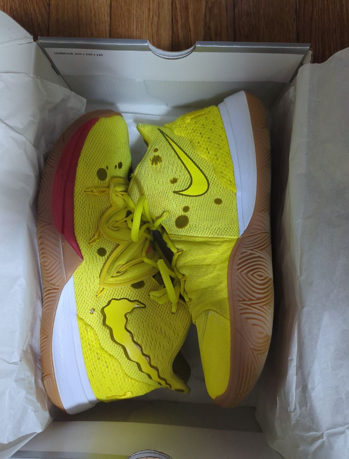 Spongebob Squarepants × Nike Kyrie 5 "Opti Yellow"