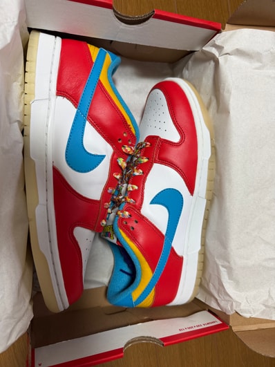 FRUiTY PEBBLESTM × Nike Dunk Low QS "Habanero Red/Dark Sulfur/Laser Blue"
