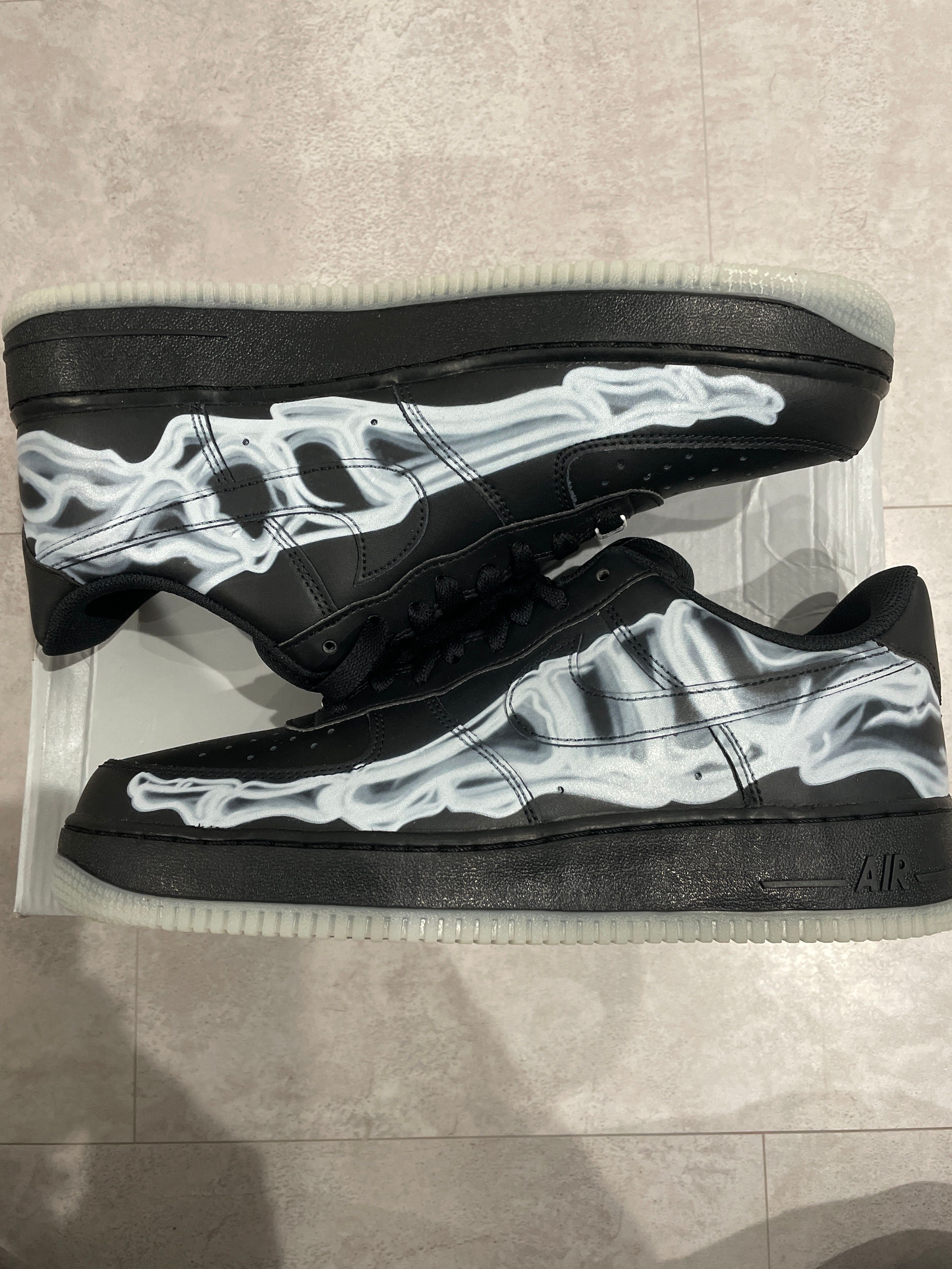 Nike Air Force 1 Low "Black Skeleton"