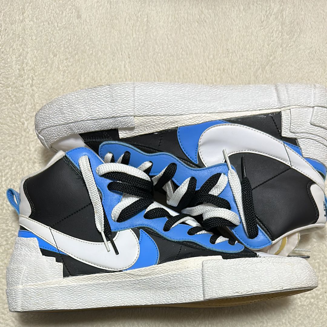 sacai × NIKE BLAZER MID "BLACK / BLUE"