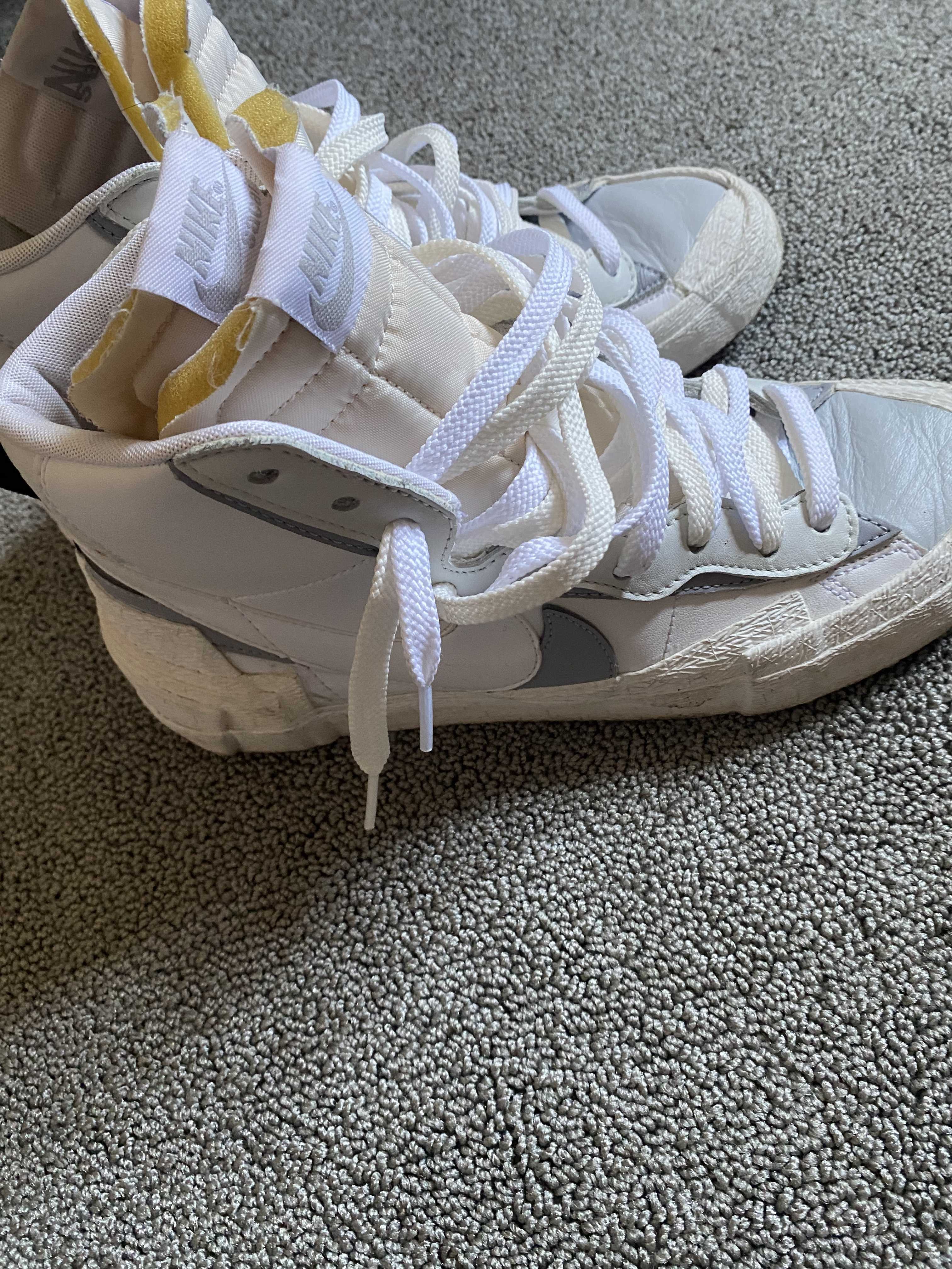 sacai × NIKE BLAZER MID "WHITE/WOLF GREY"