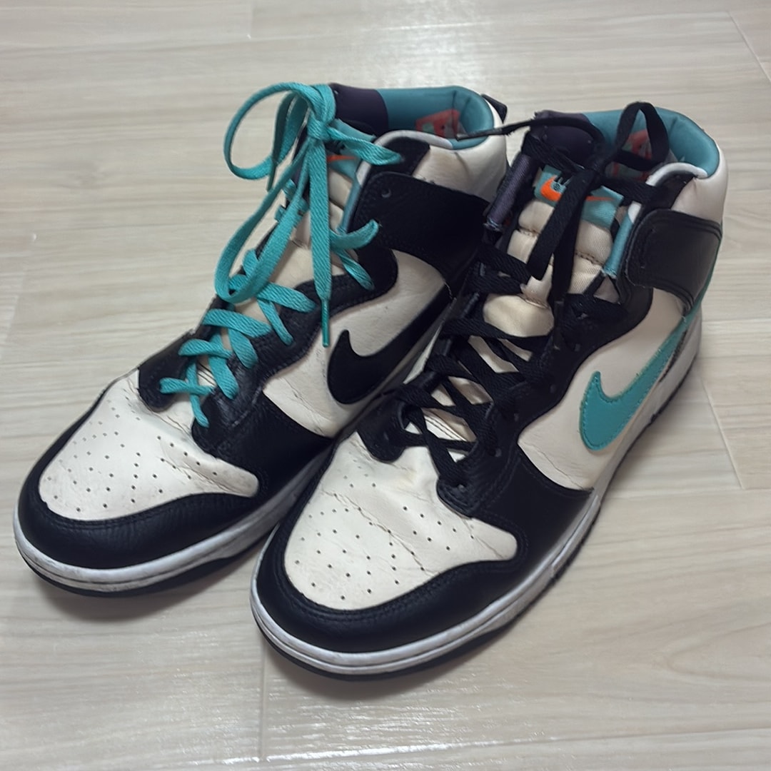 Nike Dunk High Retro EMB "Pearl White and Washed Teal"