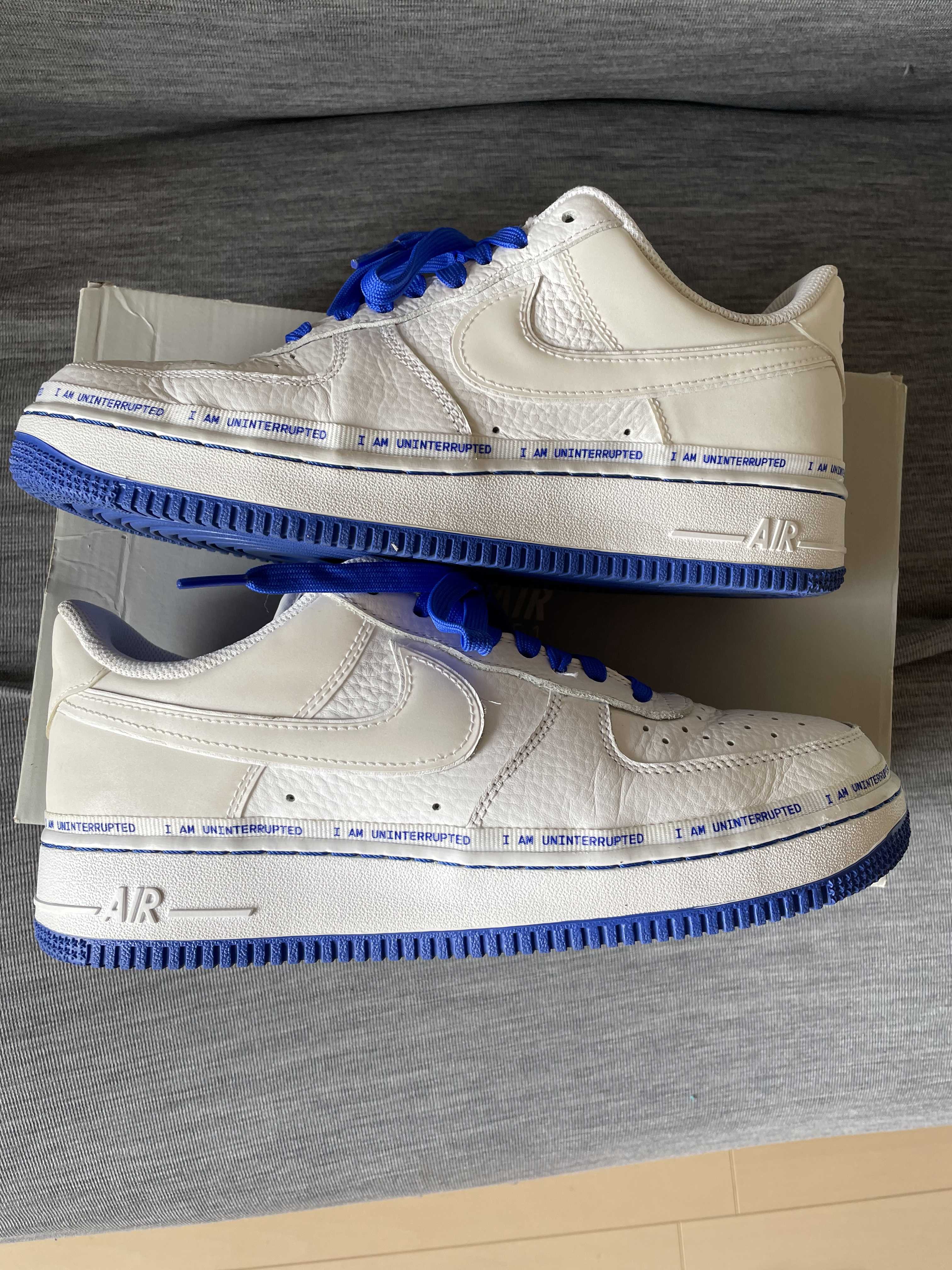Uninterrupted × Nike Air Force 1 "White/Lapis Blue"