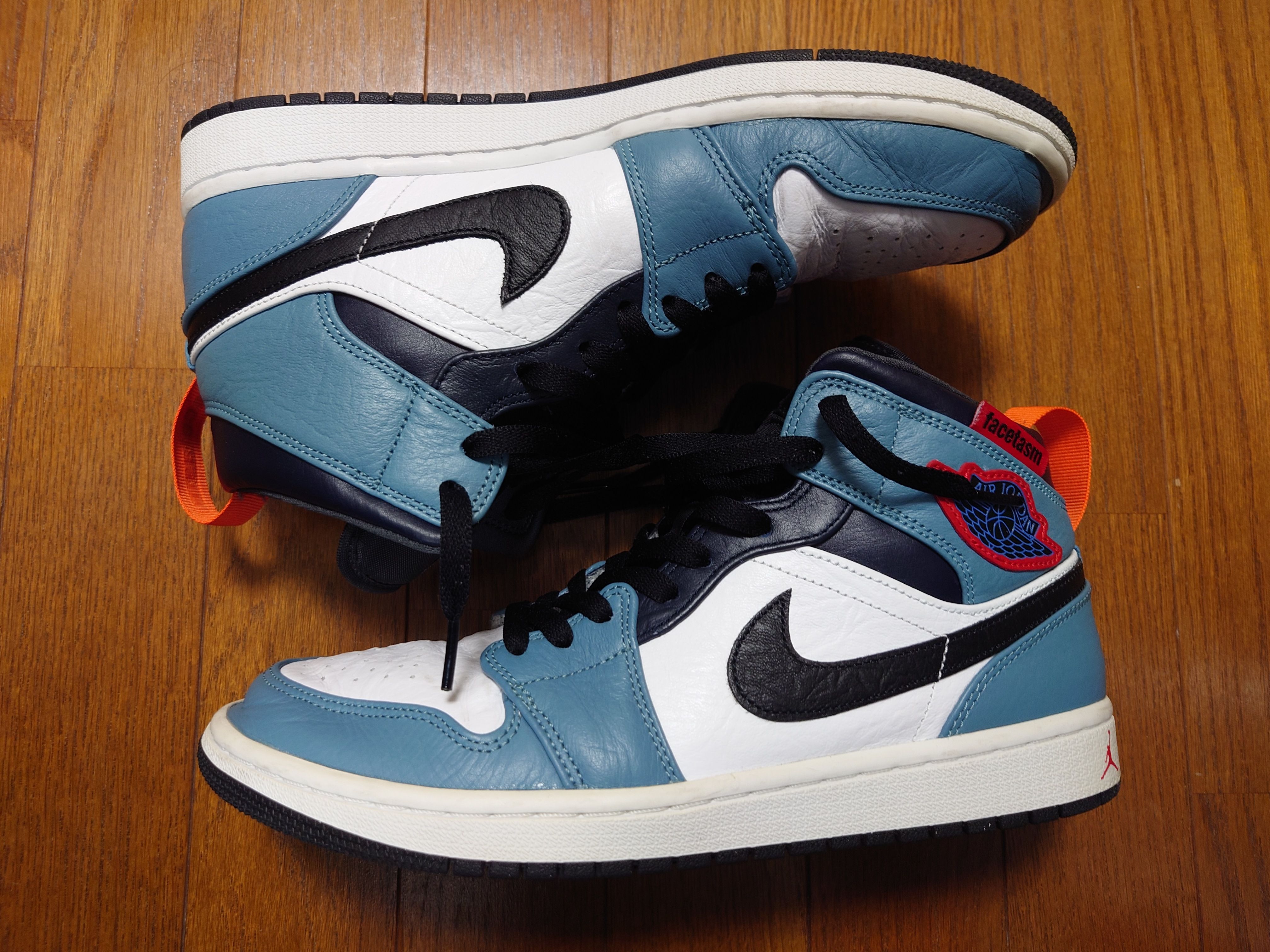 FACETASM × Nike Air Jordan 1 Mid "White/Navy"