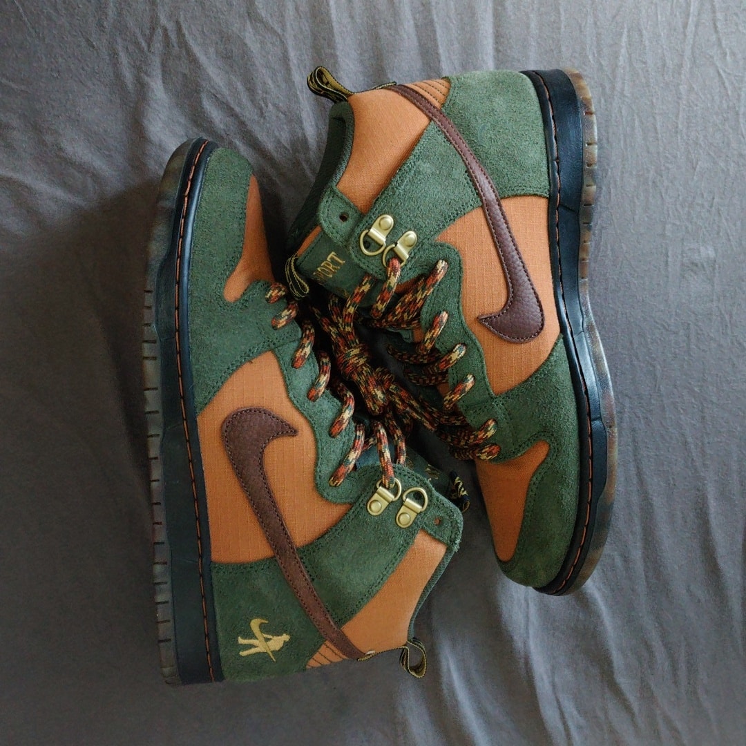 PASS~PORT × Nike SB Dunk High "Work Boot"