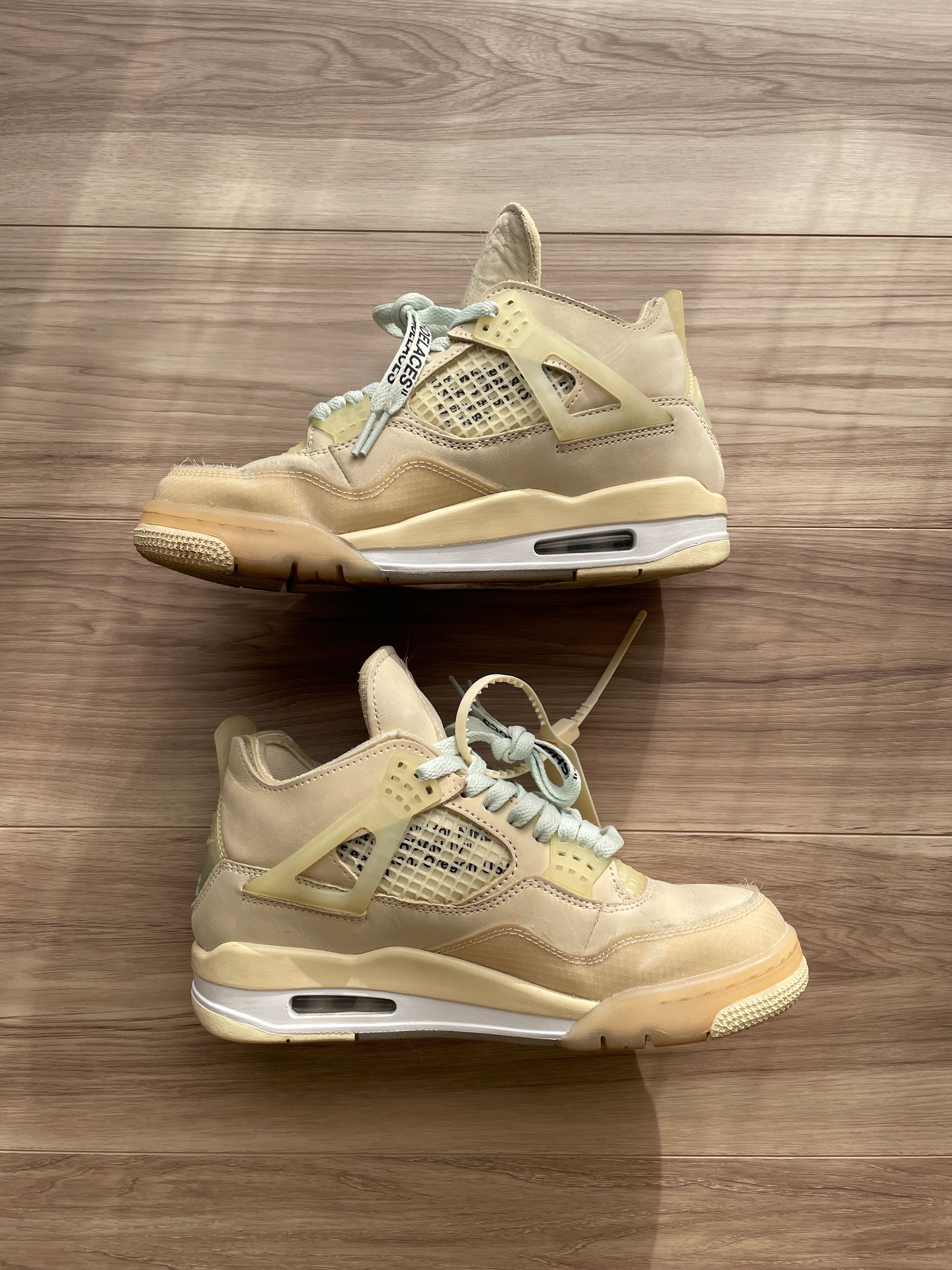 Off-White × Nike Women's Air Jordan 4 SP "Sail"