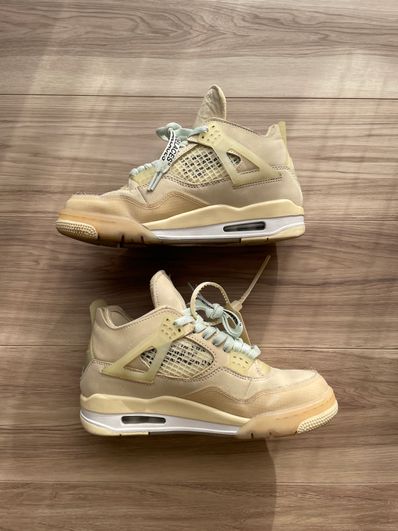 Off-White × Nike Women's Air Jordan 4 SP "Sail"