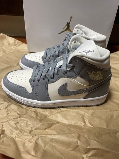 Nike Women's Air Jordan 1 Mid "Grey/Sail"