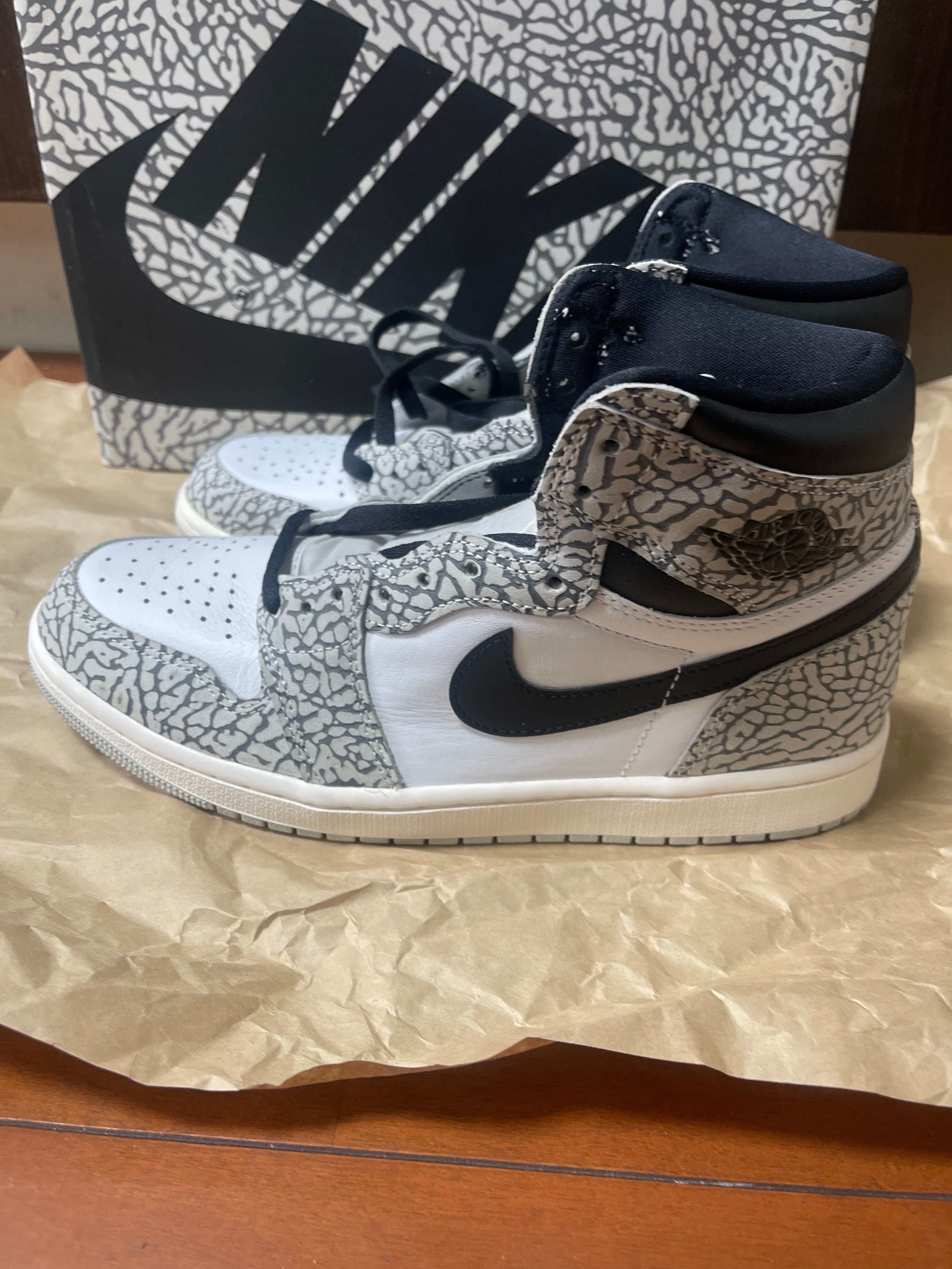 Nike Air Jordan 1 High OG "White Cement/Safari"