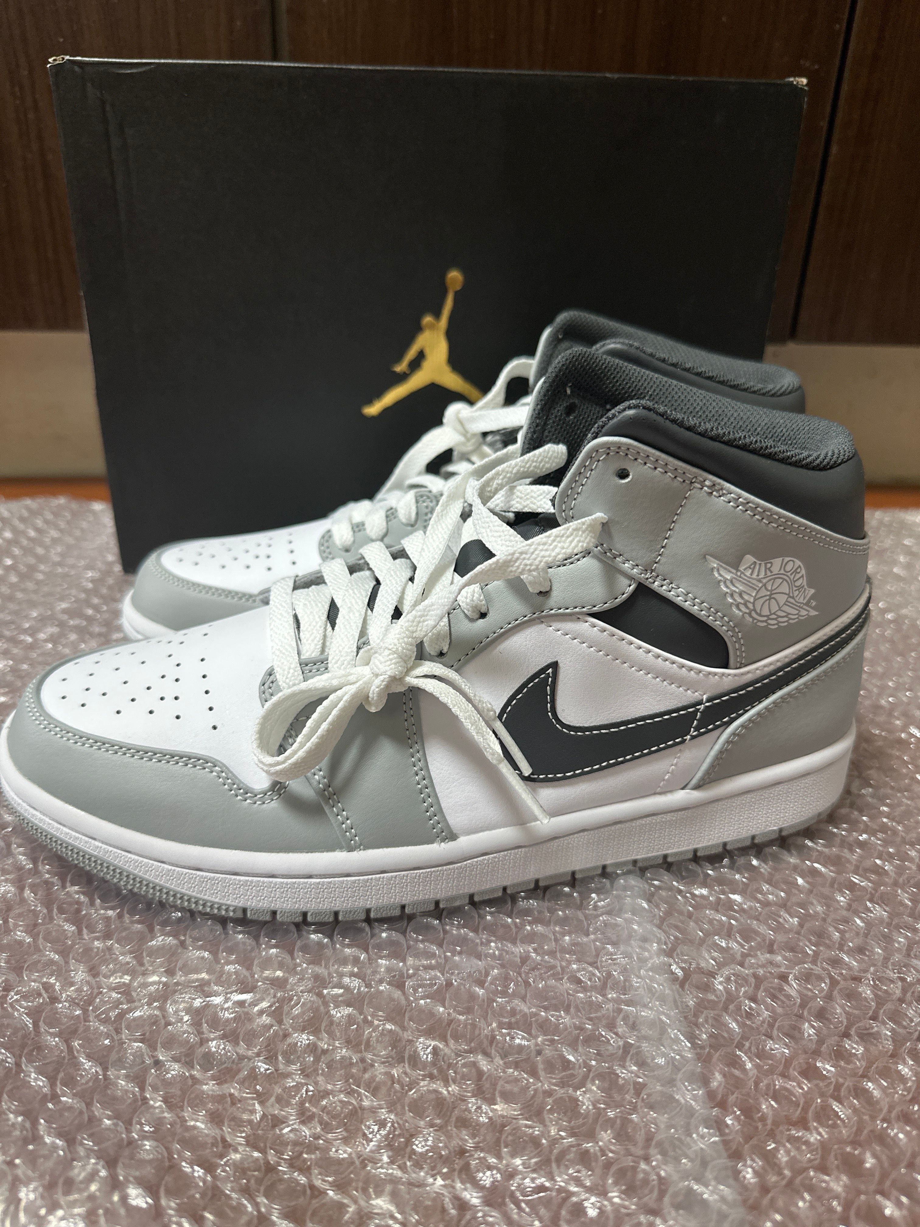 Nike Air Jordan 1 Mid "Grey White/Anthracite"