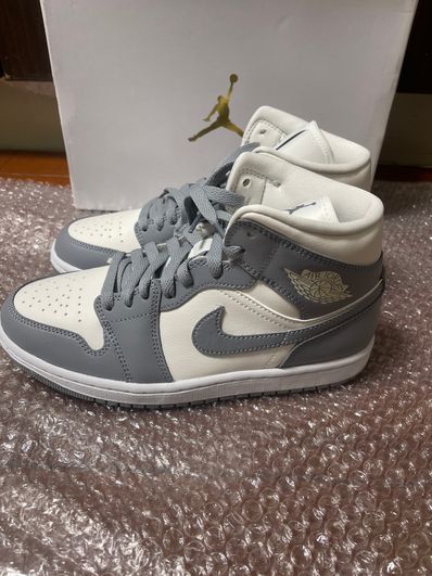 Nike Women's Air Jordan 1 Mid "Grey/Sail"