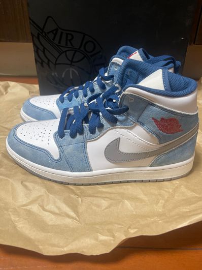 Nike Air Jordan 1 Mid SE "White/Hyper Royal/Red"