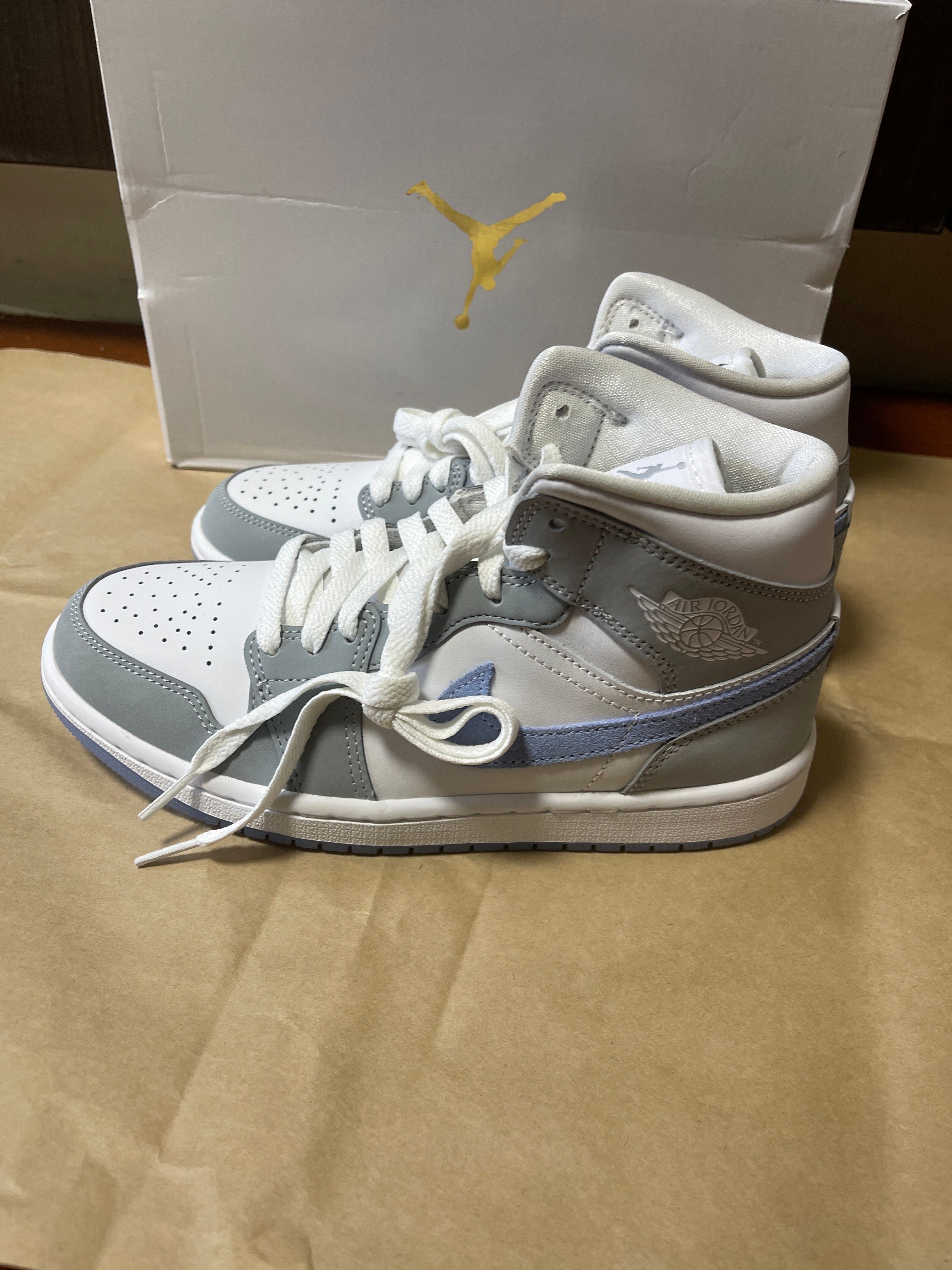 Nike Women's Air Jordan 1 Mid "Wolf Grey"