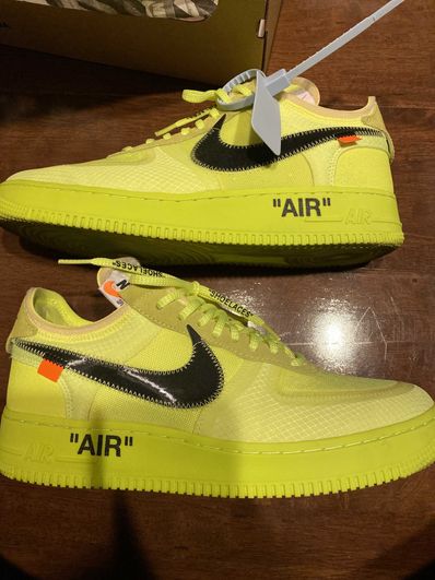 Off-White × Nike Air Force 1 Low "Volt"