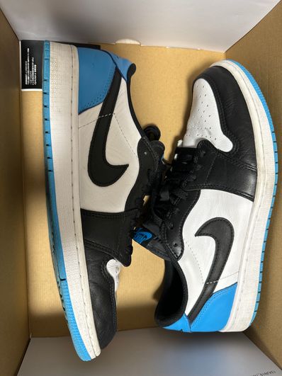 Nike Air Jordan 1 Low OG "Black and Dark Powder Blue/UNC"