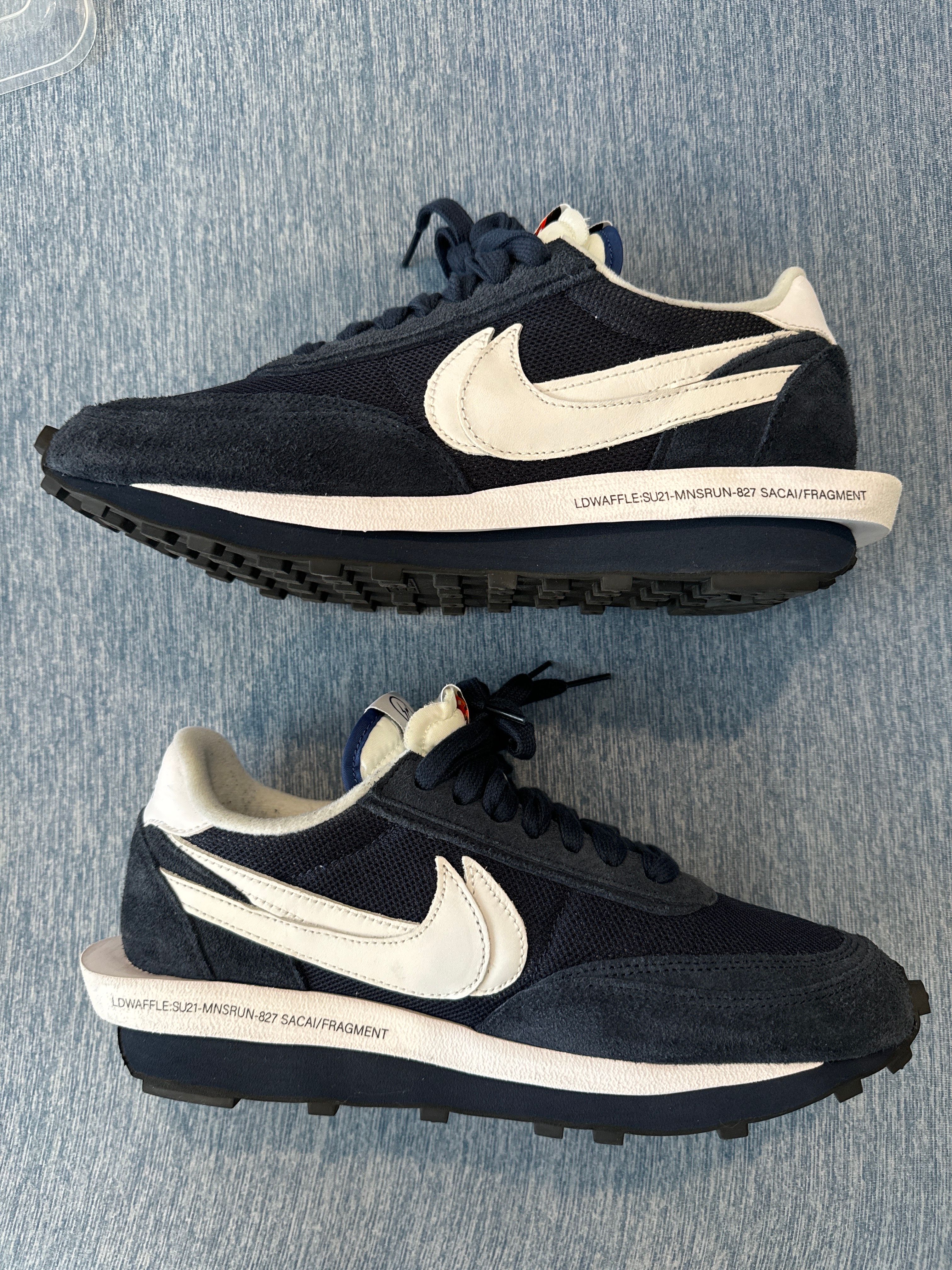 Fragment × sacai × Nike LD Waffle "Blackended Blue"