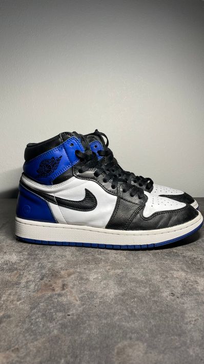 fragment design × Nike Air Jordan 1 Retro High OG "Black/Sport Royal/White"